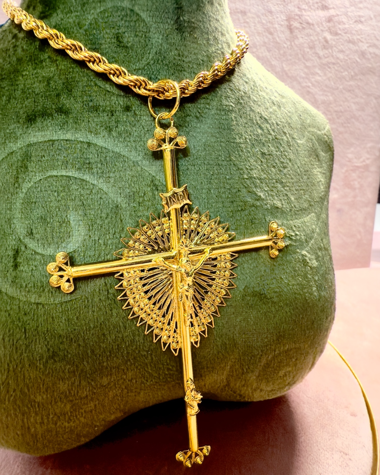 Filigree Cross Medal