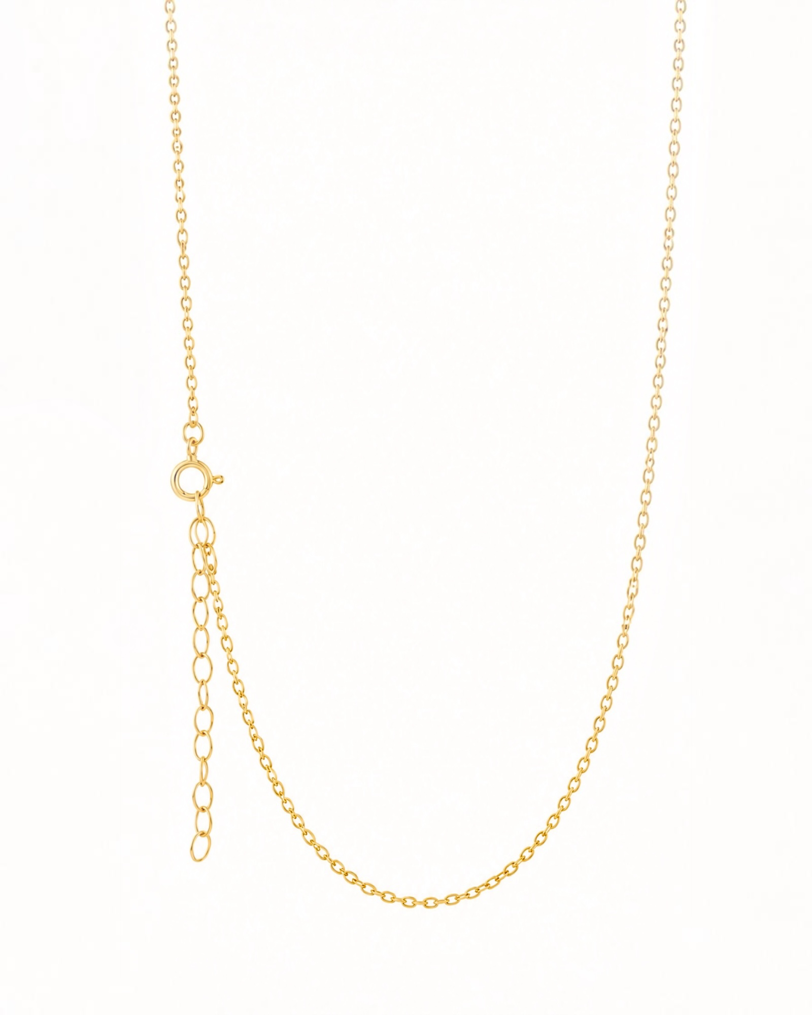 Colar Simples em Prata Dourada - 45cm