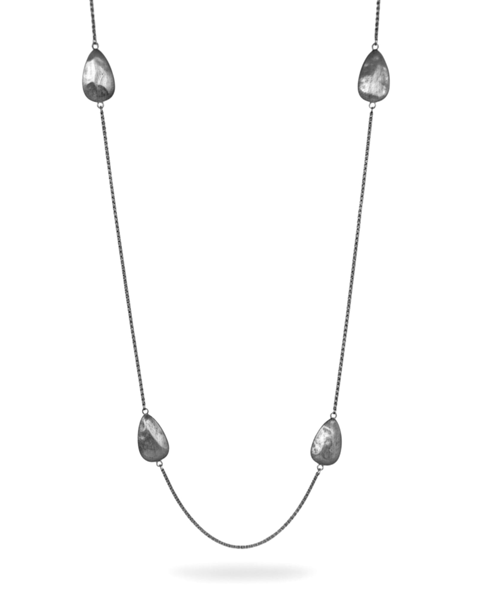 Nugget Necklace in Silver