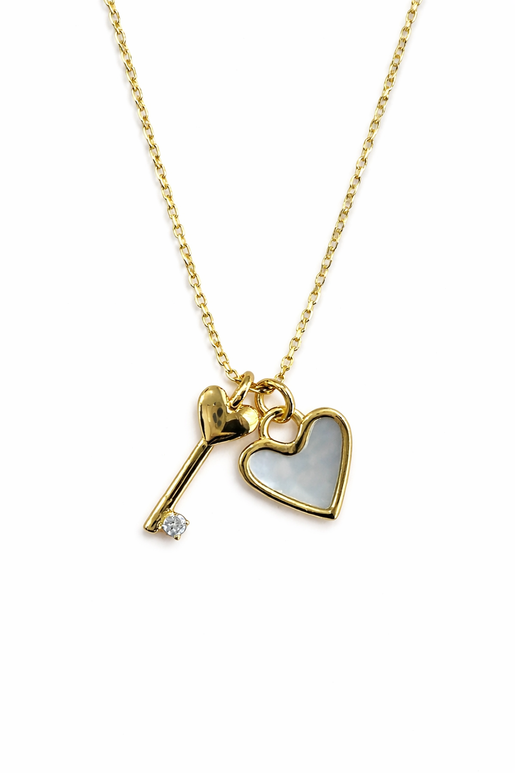 Colar Amor Secreto em Prata Dourada