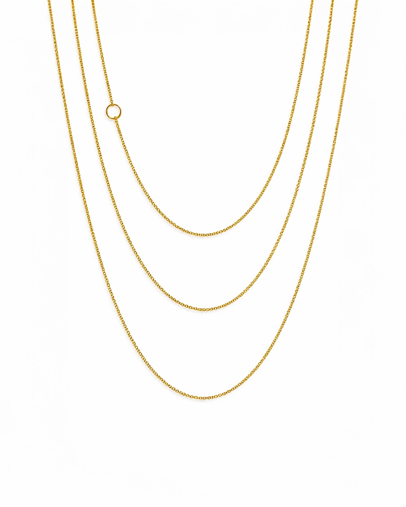 Enamel Necklace in Gold-Plated Silver