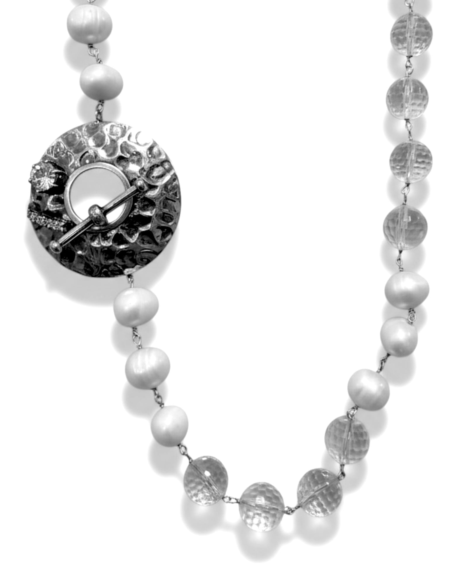 Colar Pérolas em Prata