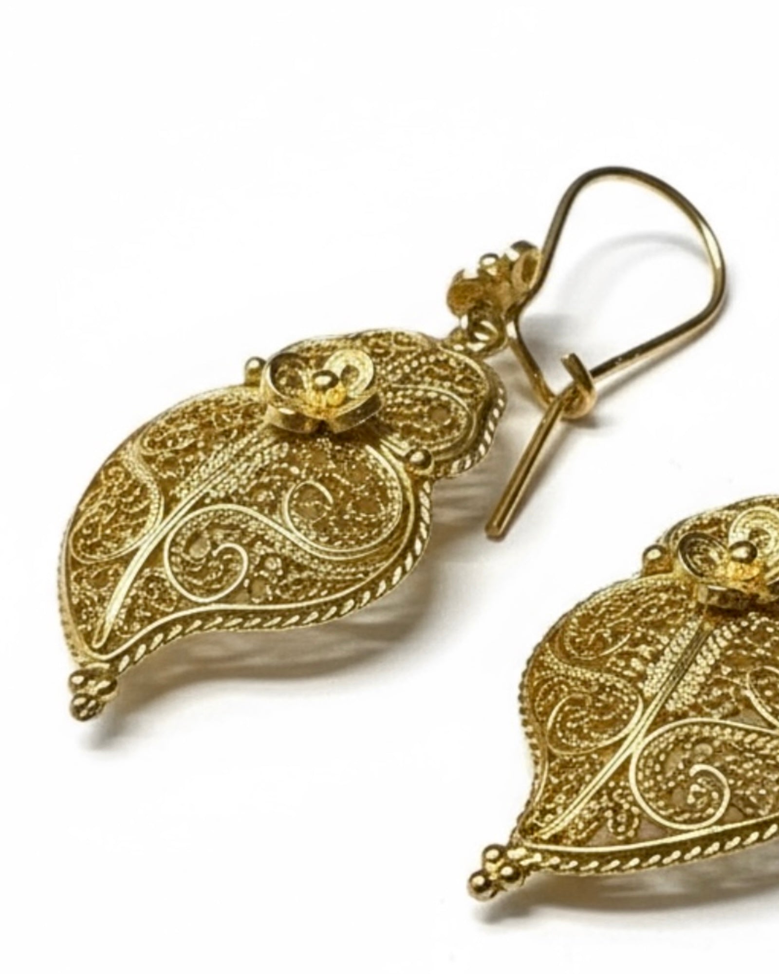 Brincos Coração de Viana Ouro