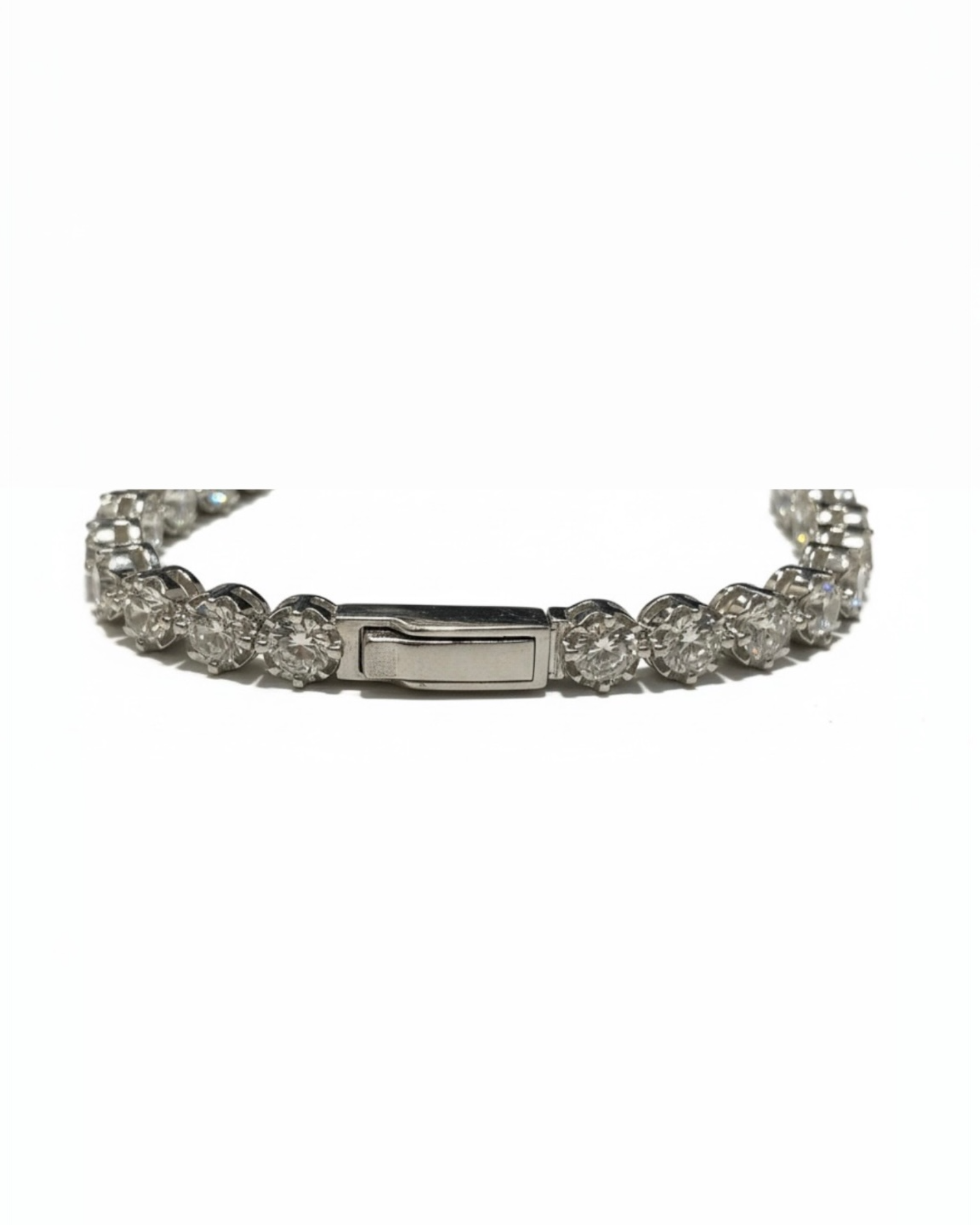 Pulseira com Brilhos em Prata