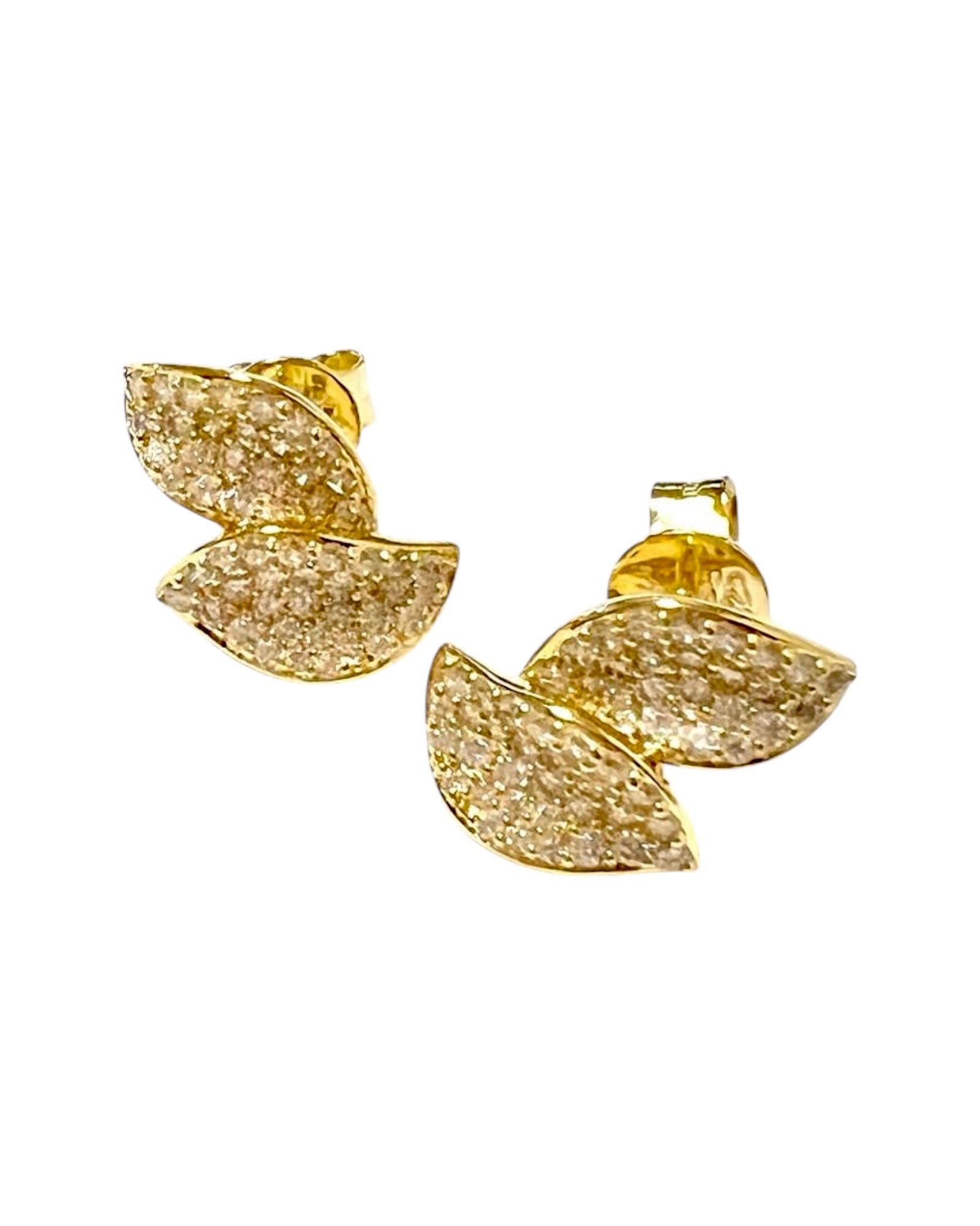 Petal Earrings in Gold Silver