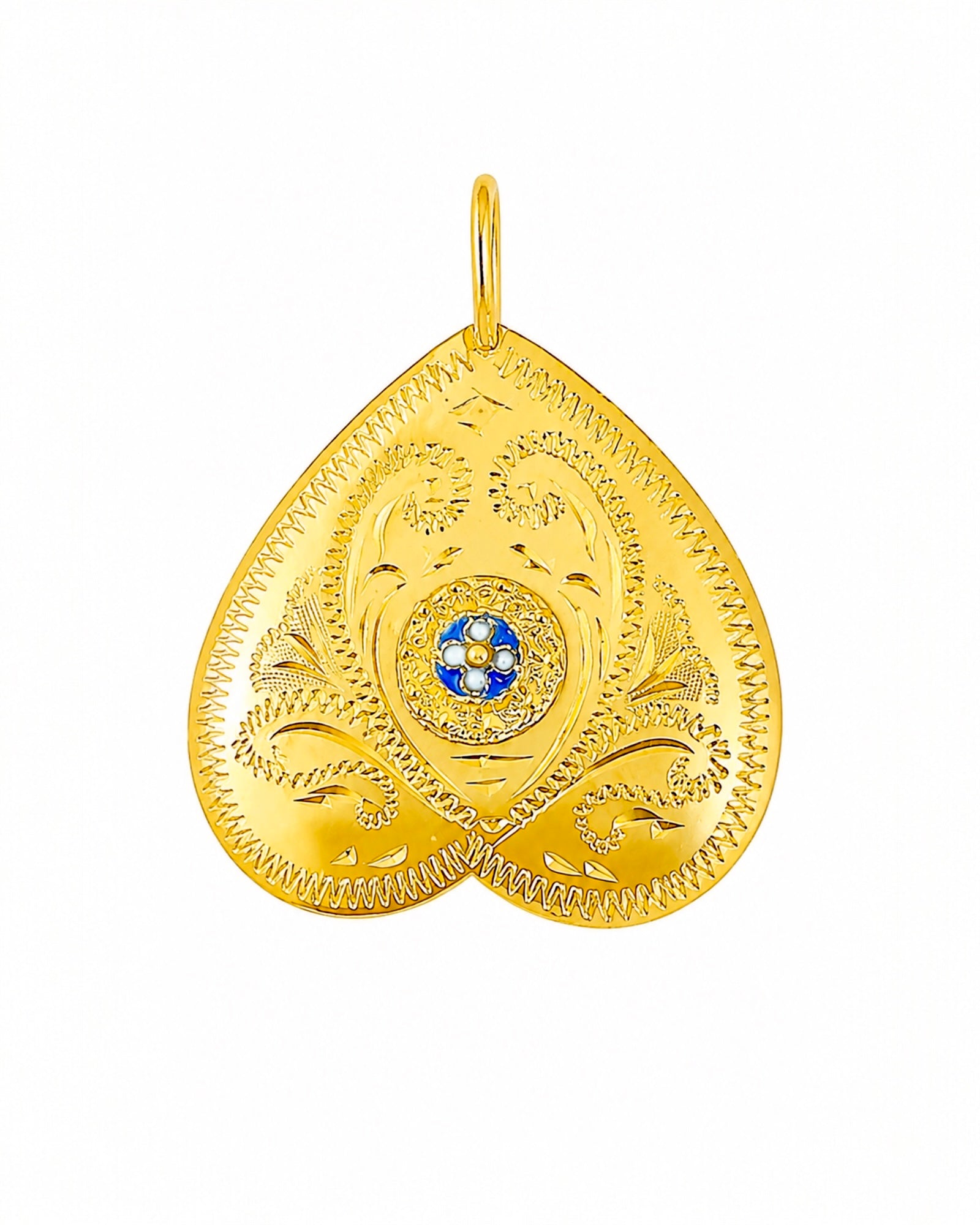 Mini Butterfly Medal in Gold Plated Silver