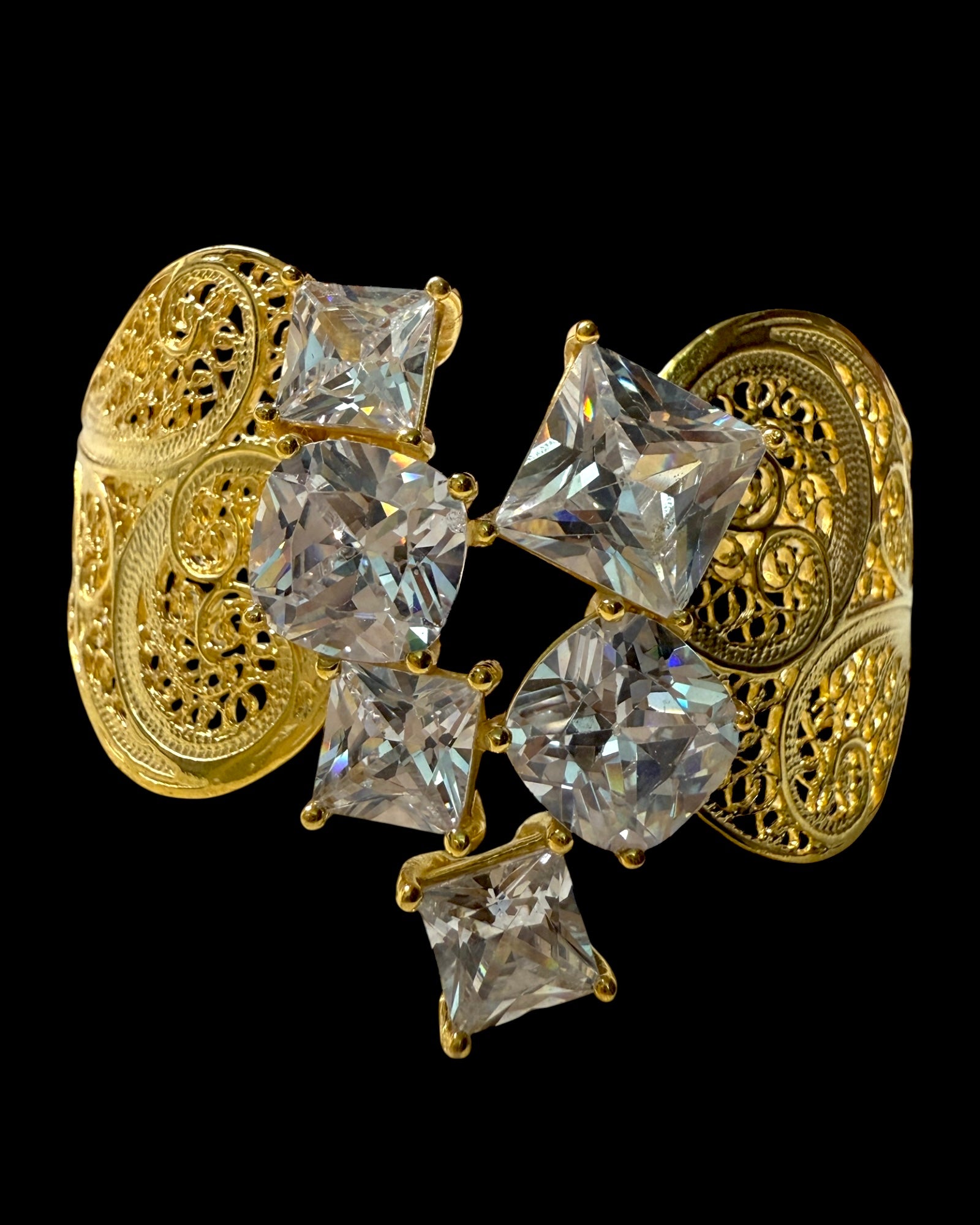 Viana Heart Bracelet in Gold Plated Silver
