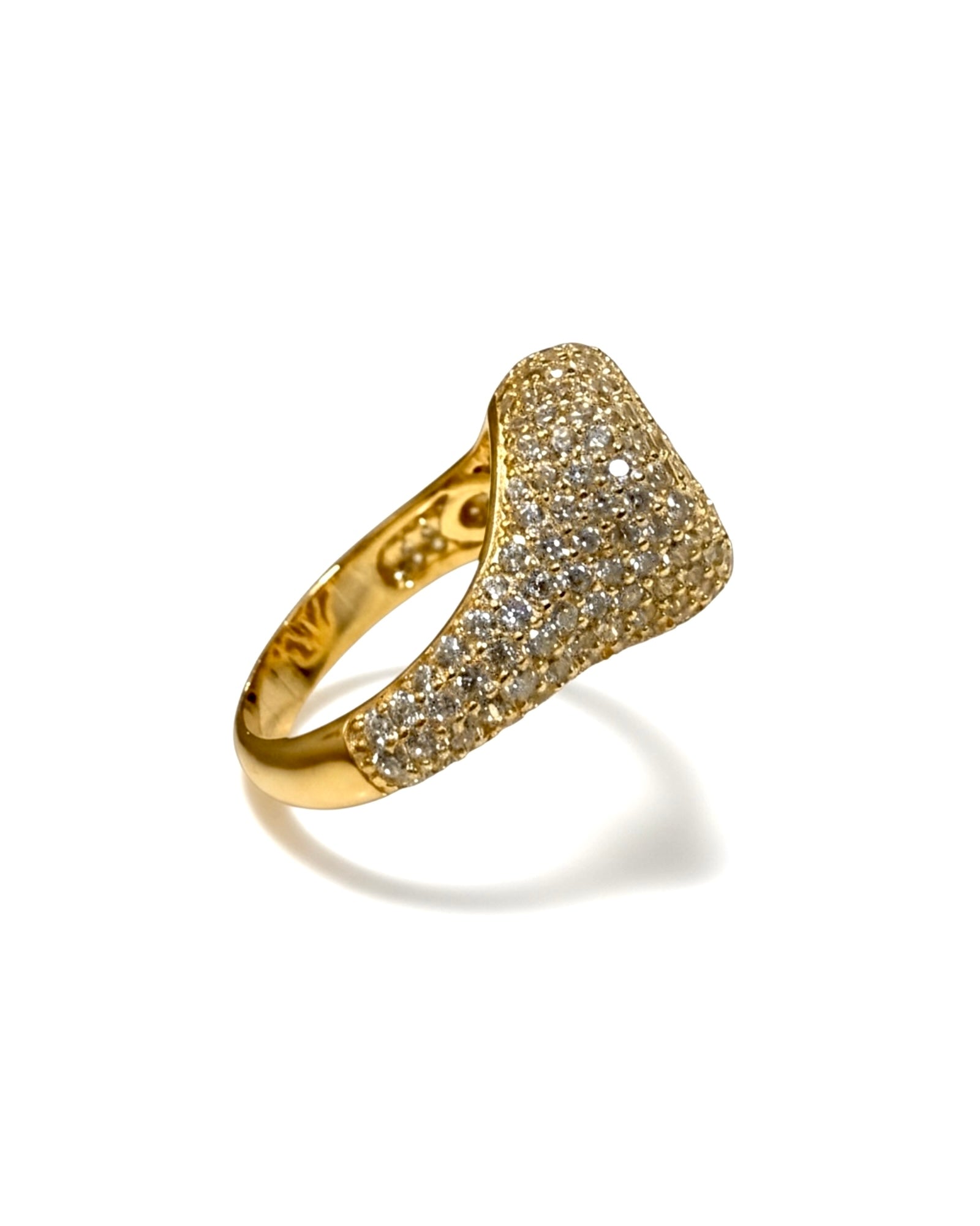 Pinky Ring in Gold-Plated Silver