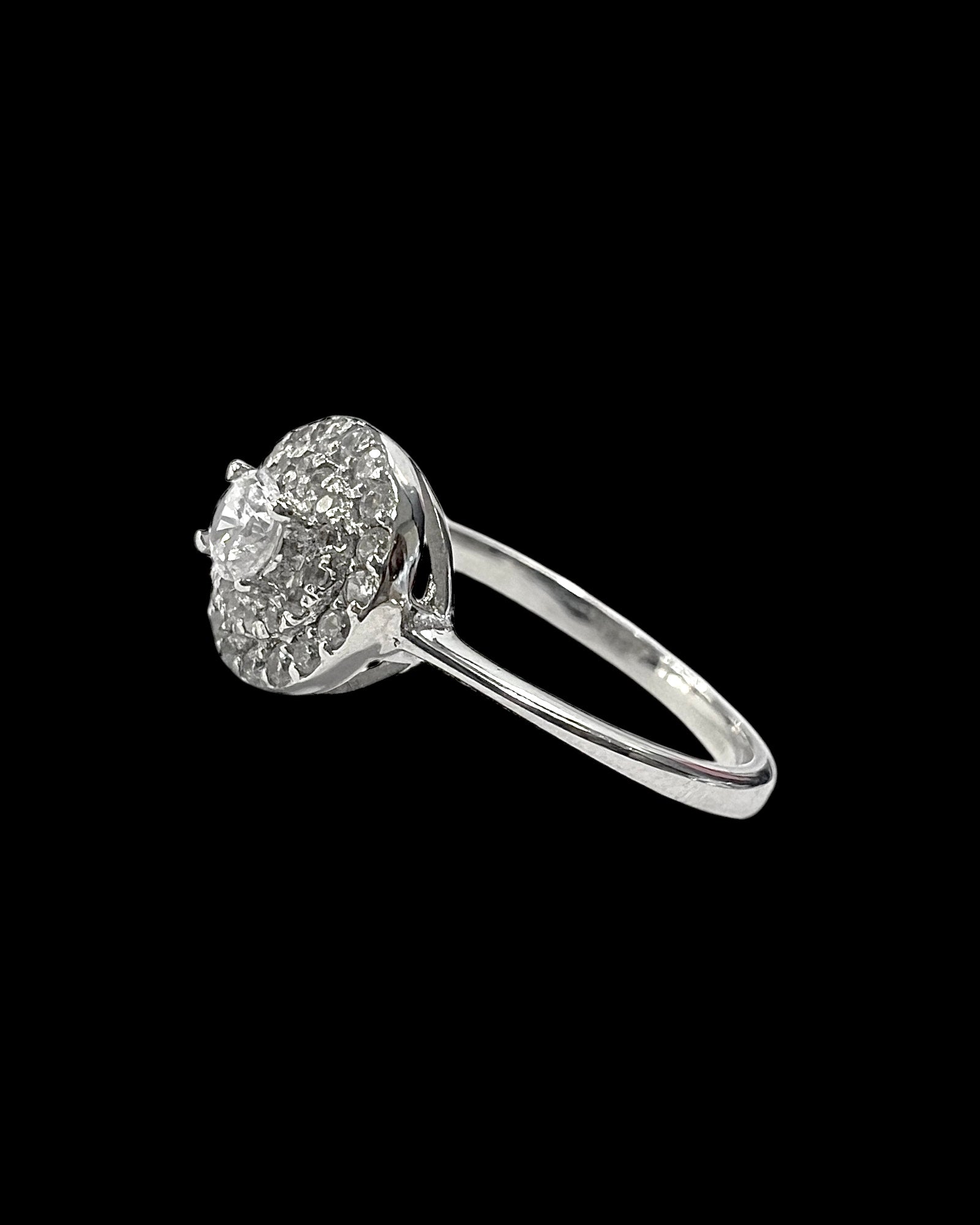 White Gold Solitaire Engagement Ring