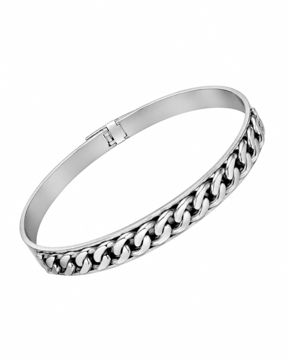 Men's Gold-Plated Silver Chain Bracelet