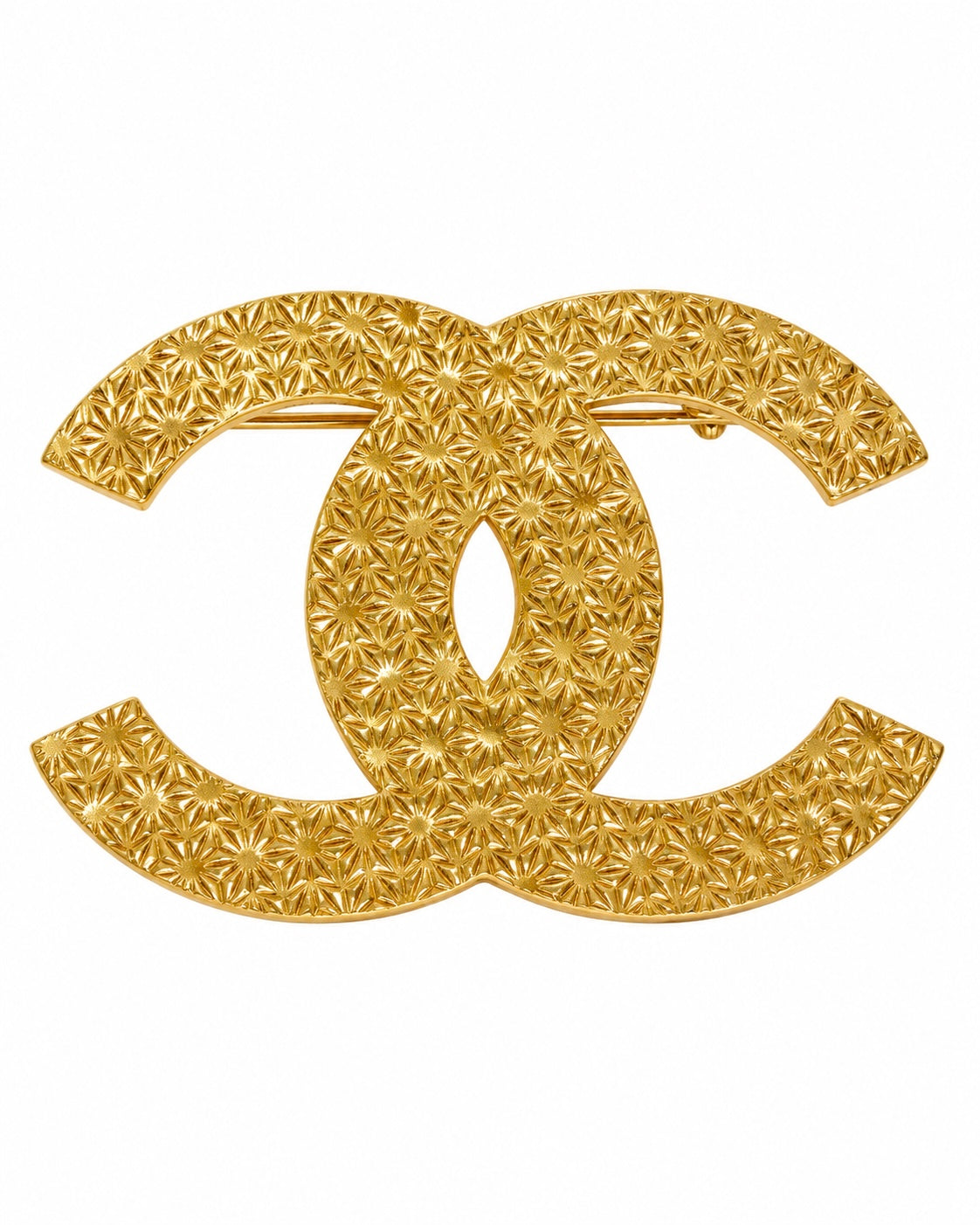 Gold-plated silver charm pin