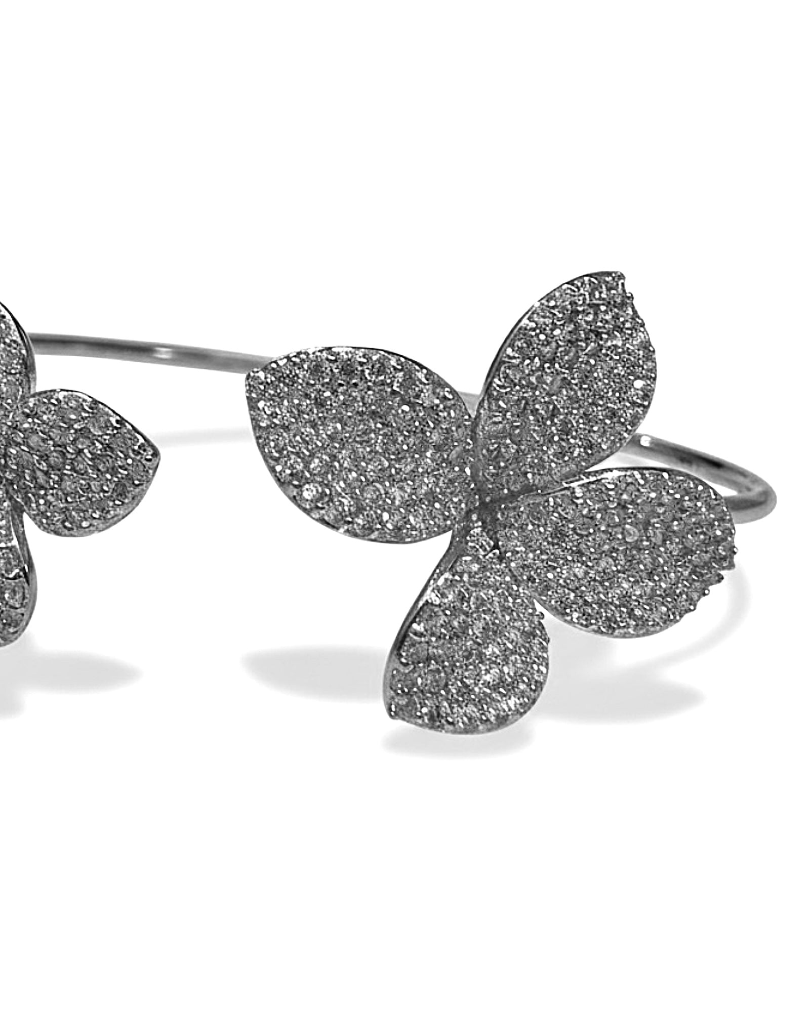 Pulseira / Escrava Pétalas em Prata