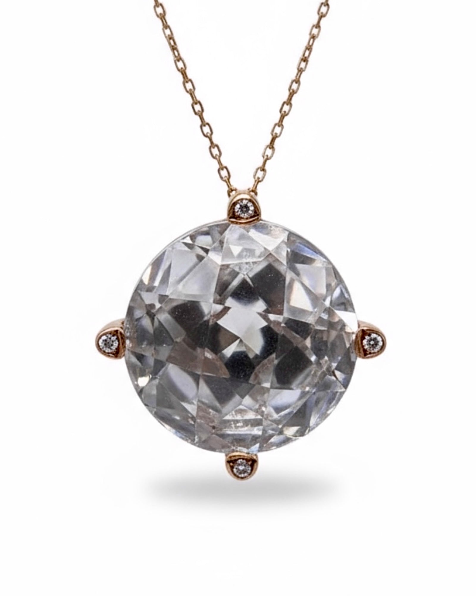 Rose Gold Solitaire Necklace