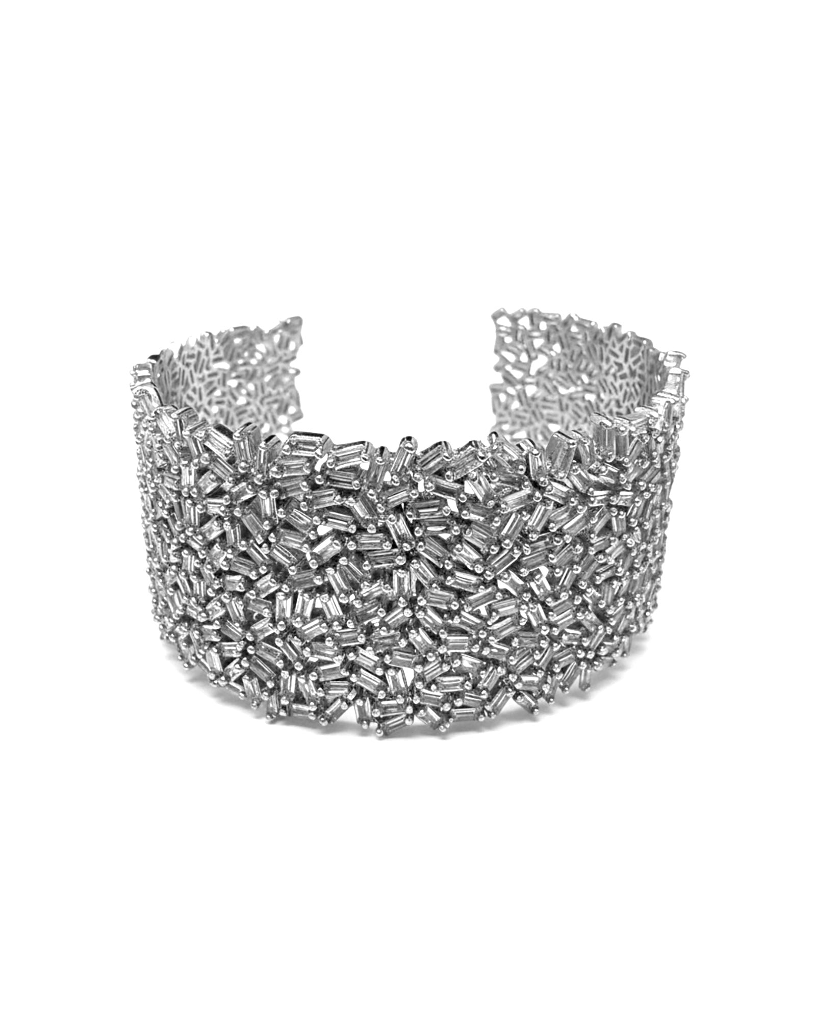 Pulseira / Escrava Baguetes em Prata