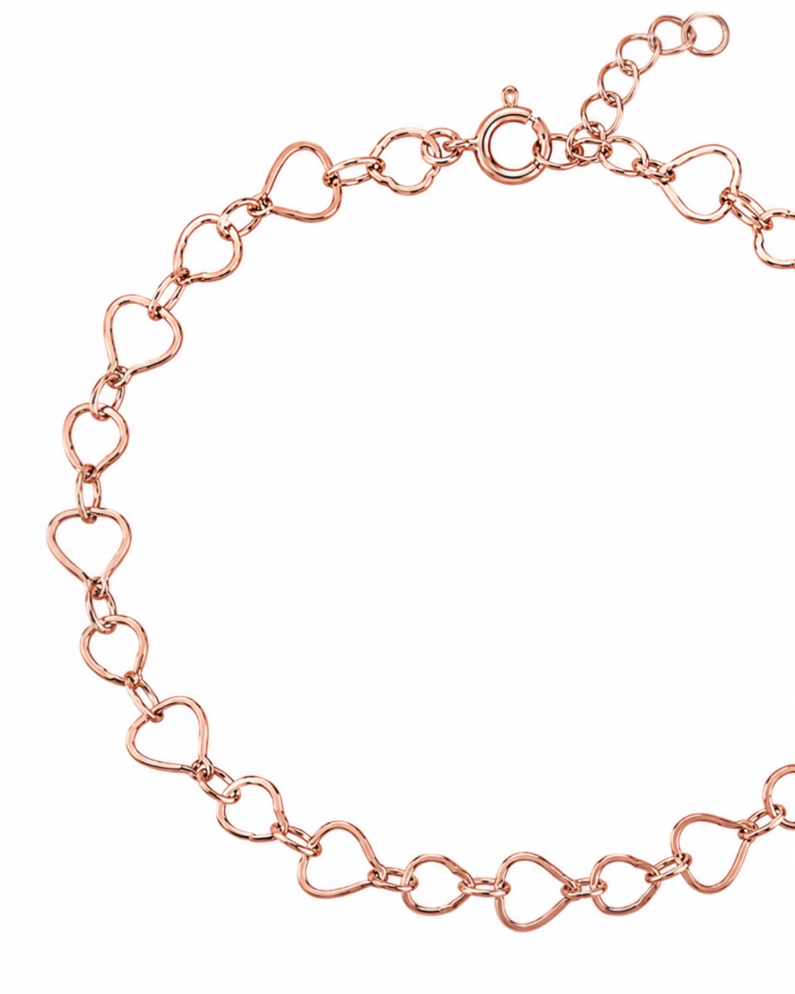 Heart-shaped anklet/foot bracelet