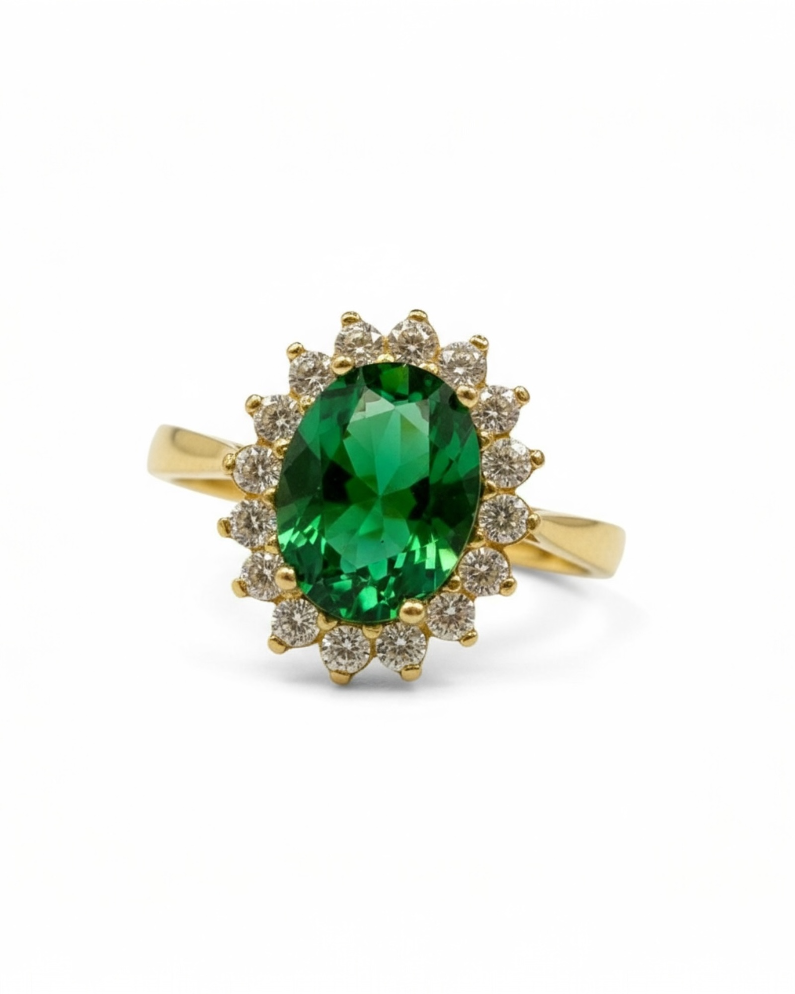 Lady Di Green Gold Ring
