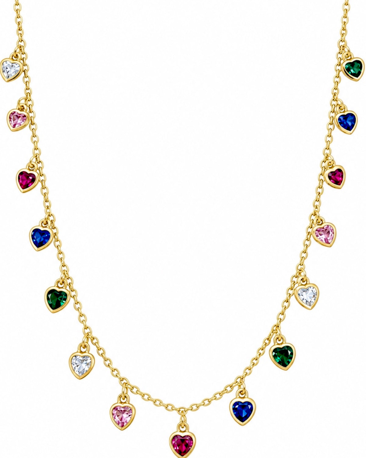 Colorful Hearts Necklace