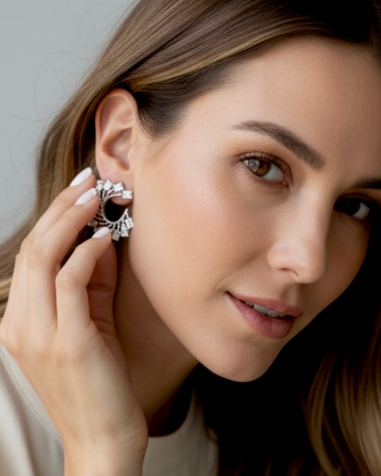 Brincos Irregulares em Prata