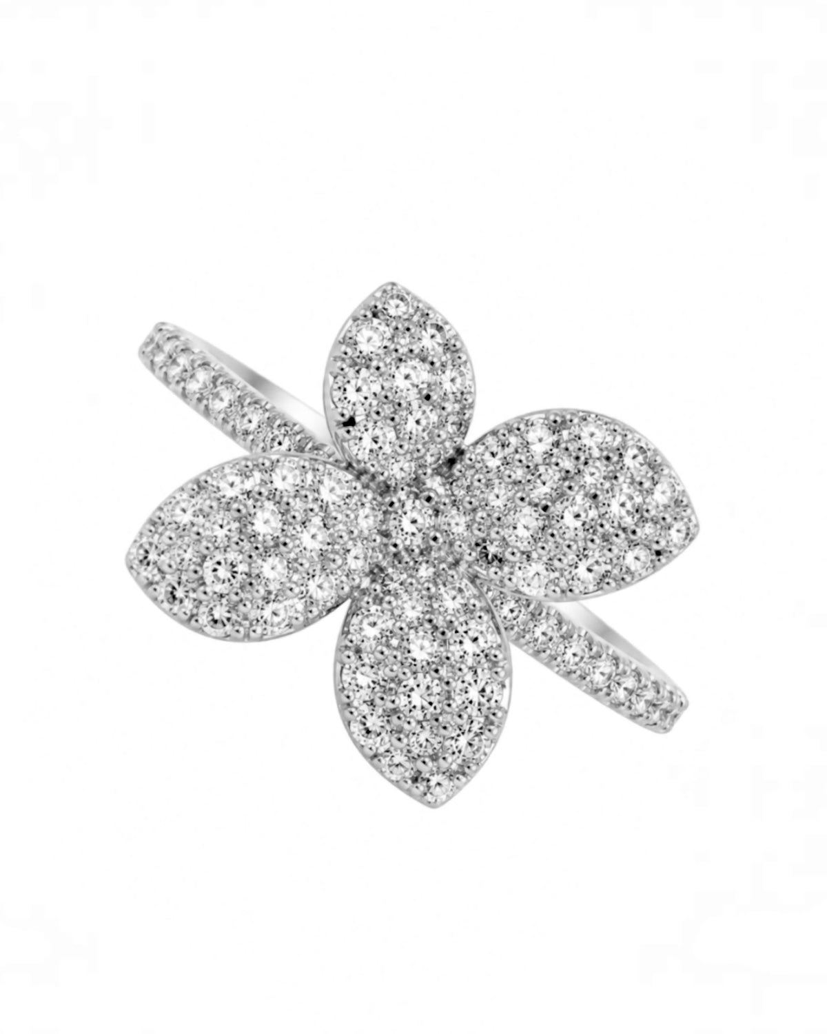 Silver Petal Ring