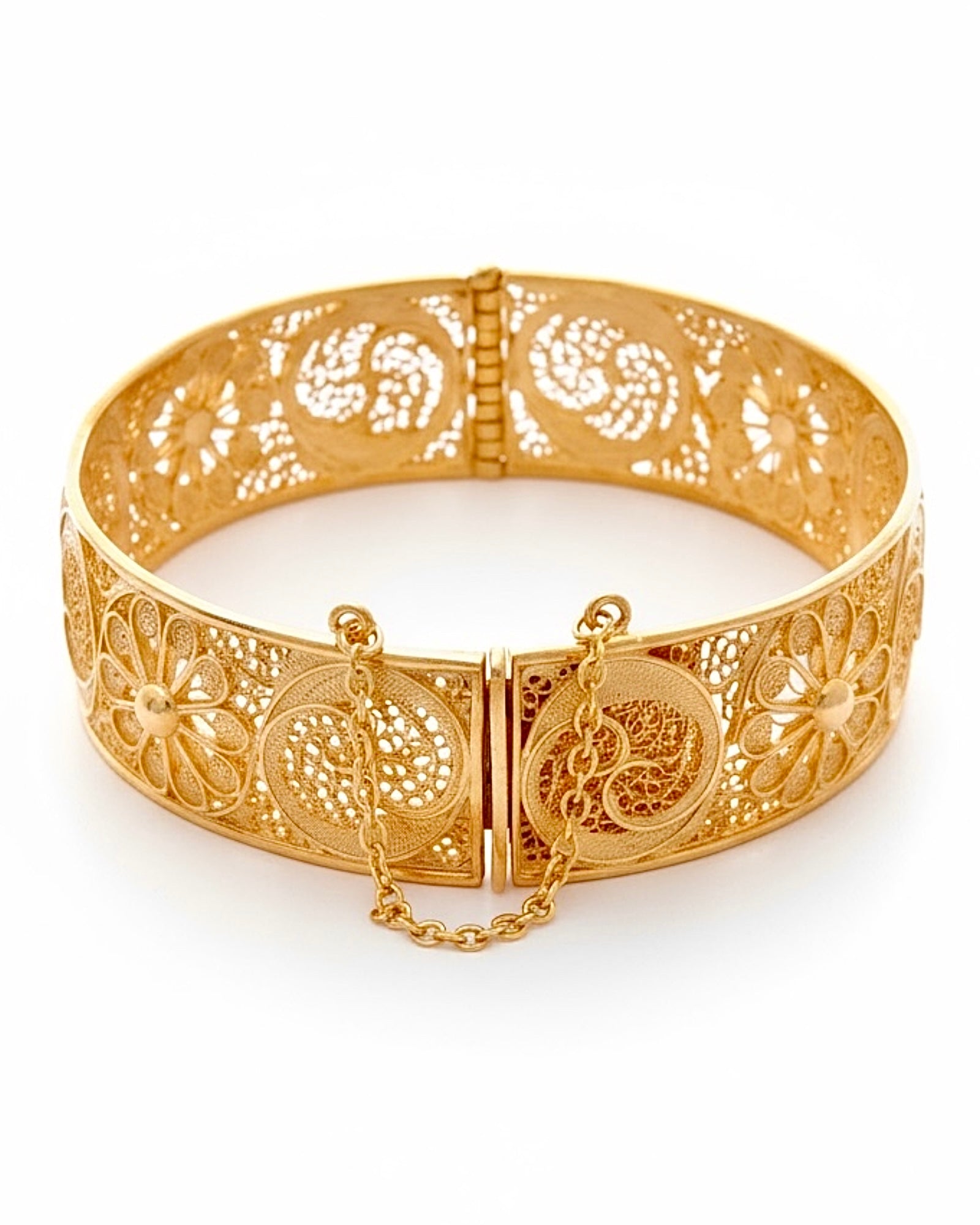 Blue Snail Bracelet in Gold-Plated Silver