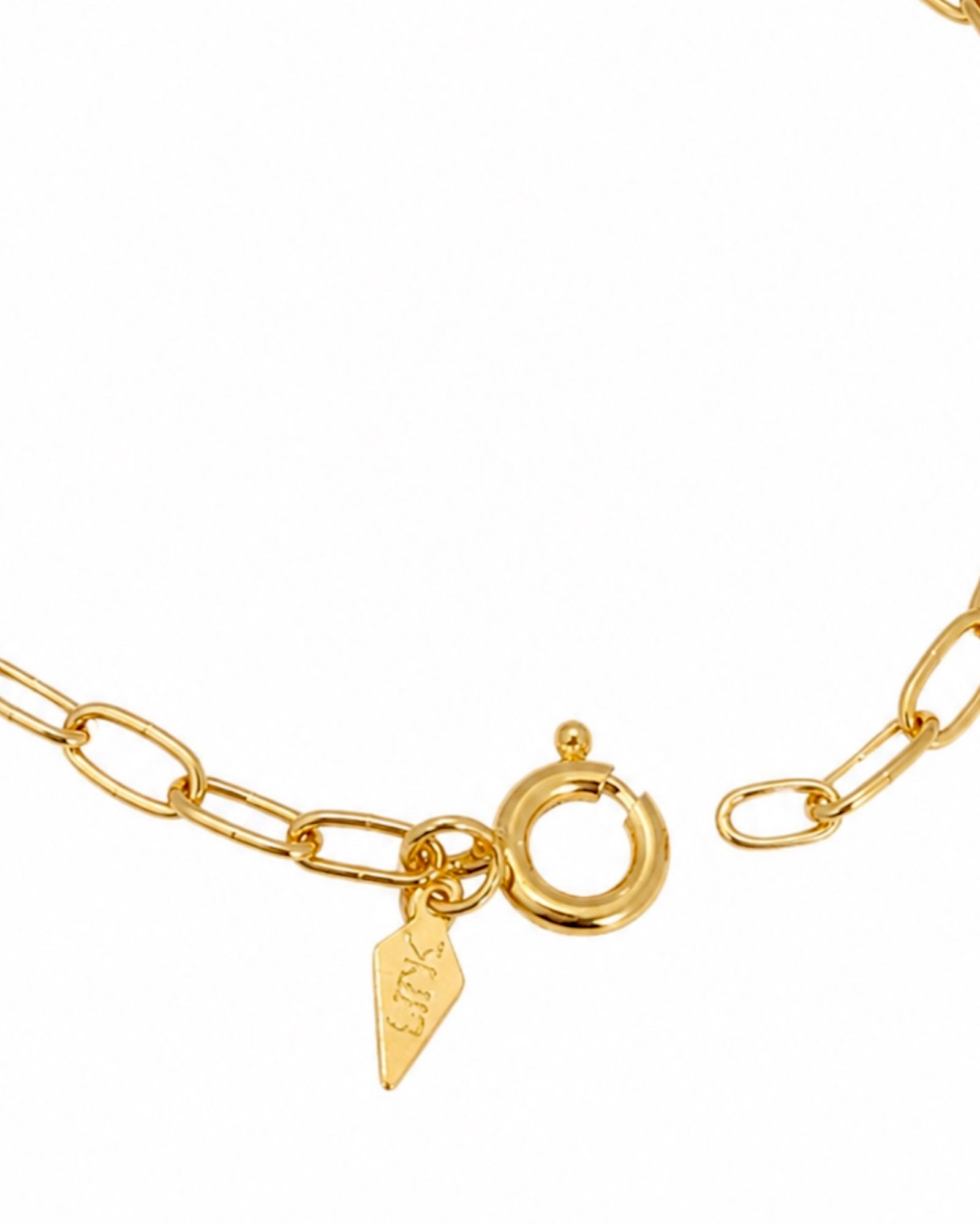 Pulseira Corrente em Prata Dourada