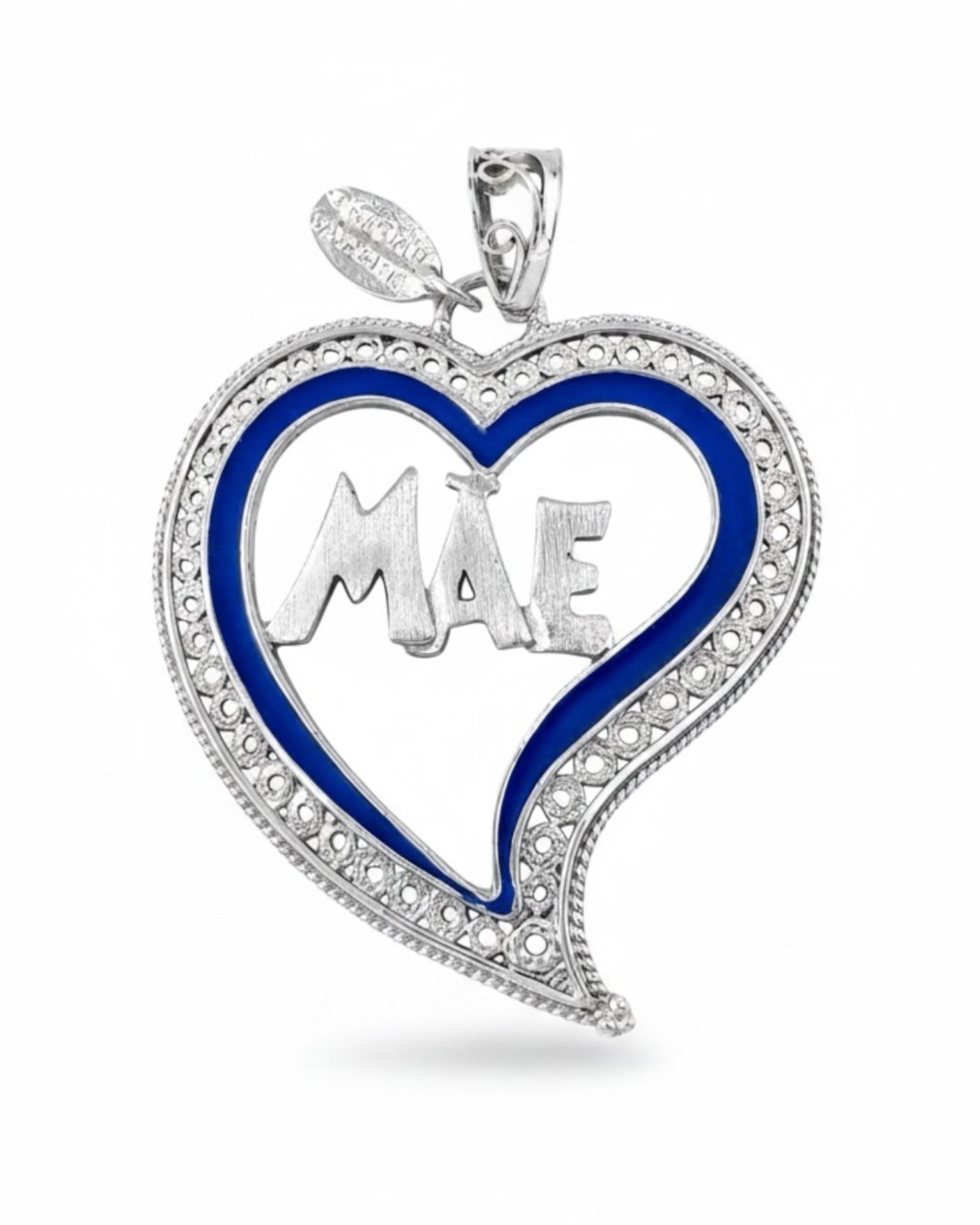 Viana Heart Floral Silver Medal