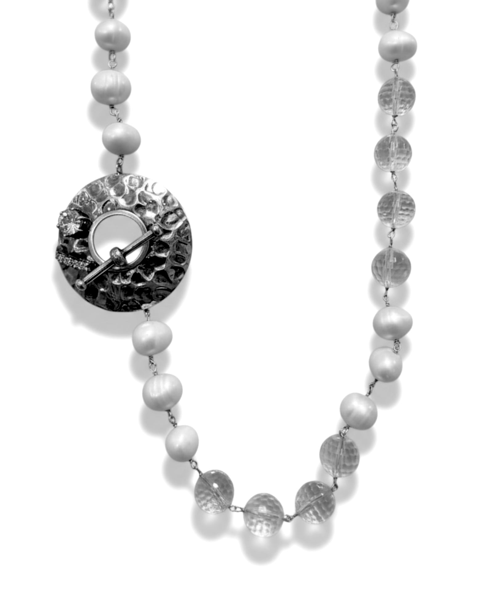 Colar Pérolas em Prata