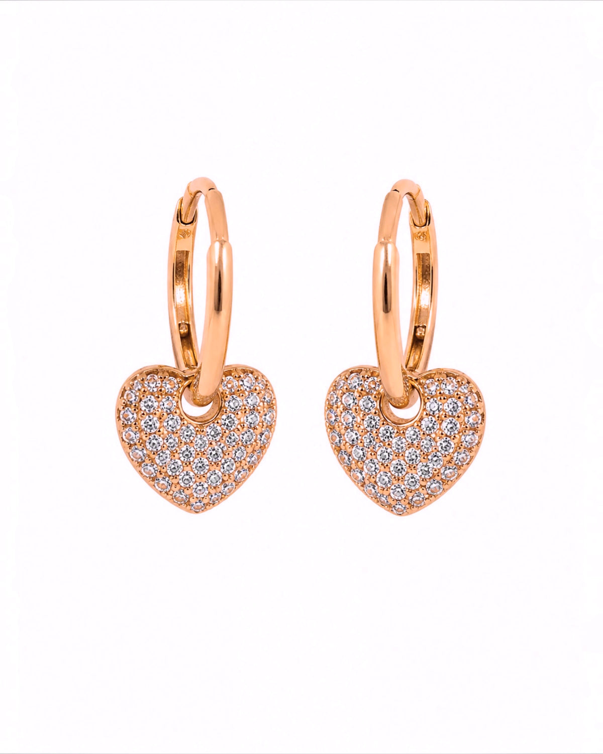 Gold and Silver Sparkling Hoop Earrings