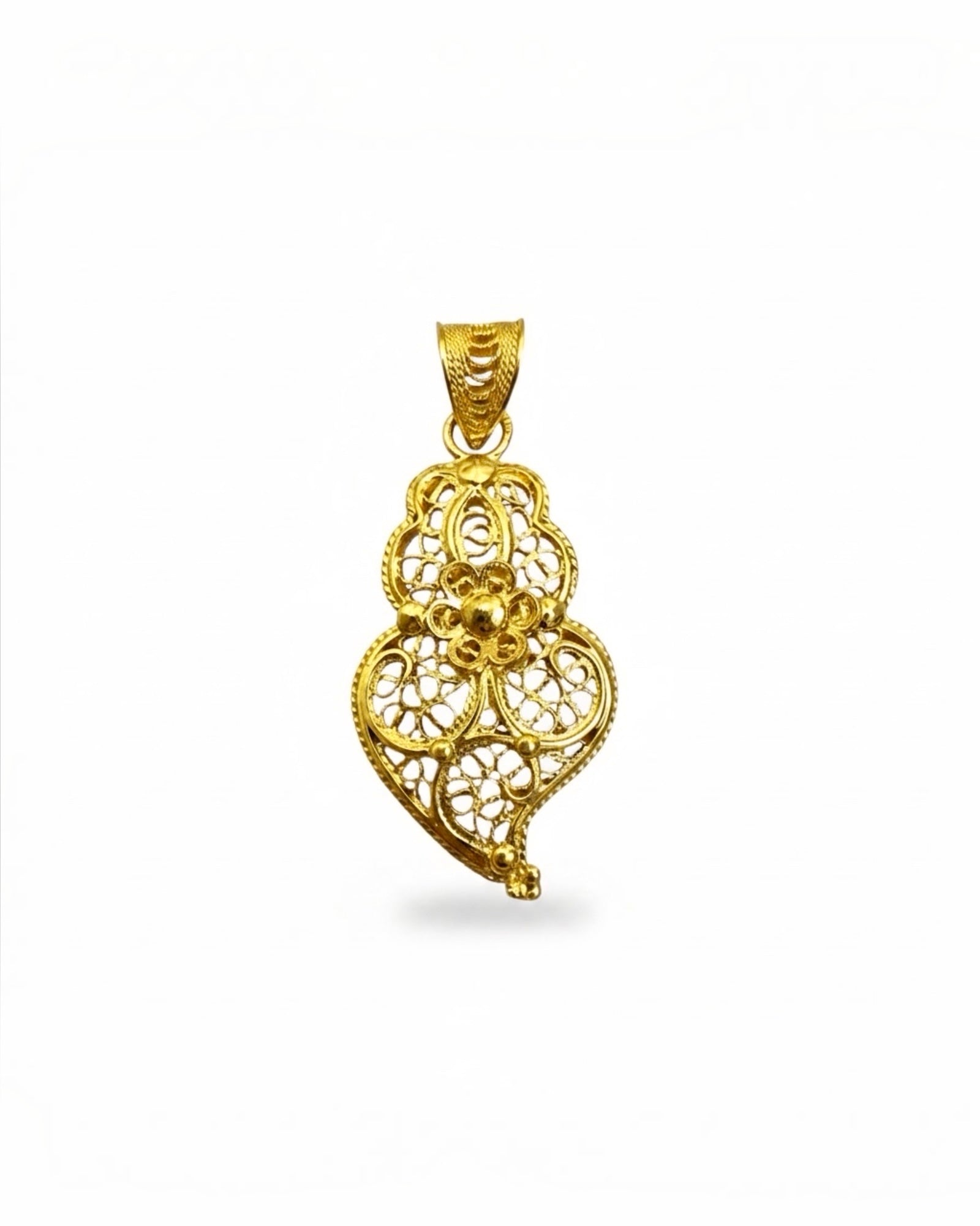 Medalha Coração de Viana em Ouro 19KL - 2.6cm