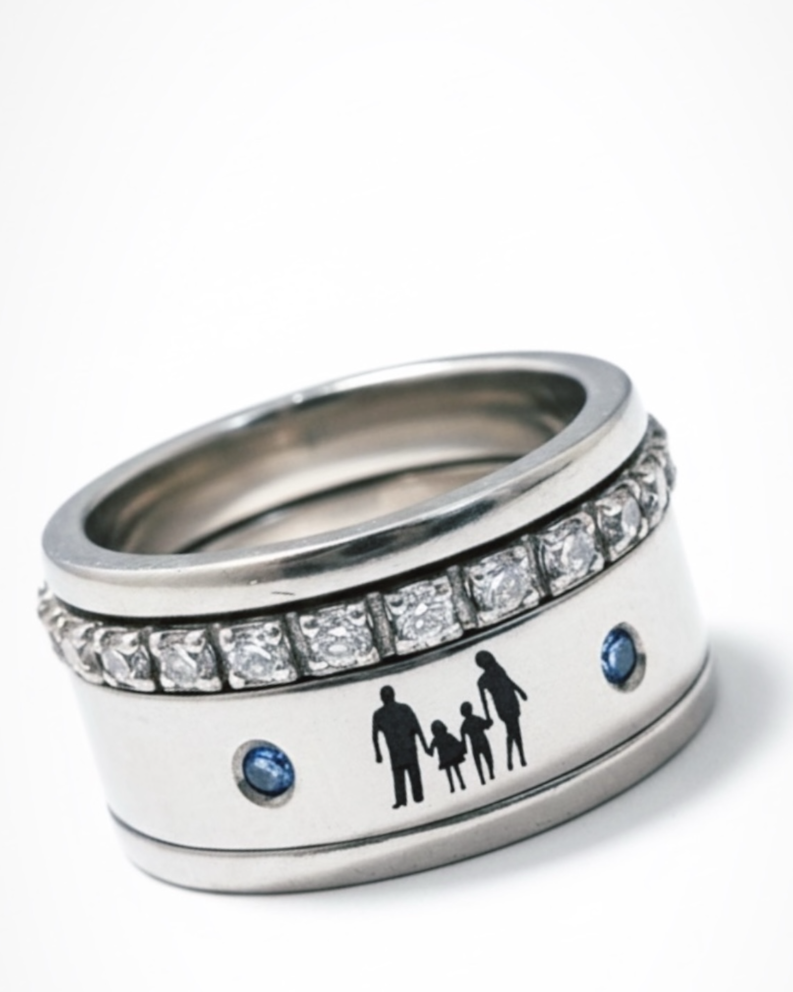 Anel Família em Prata