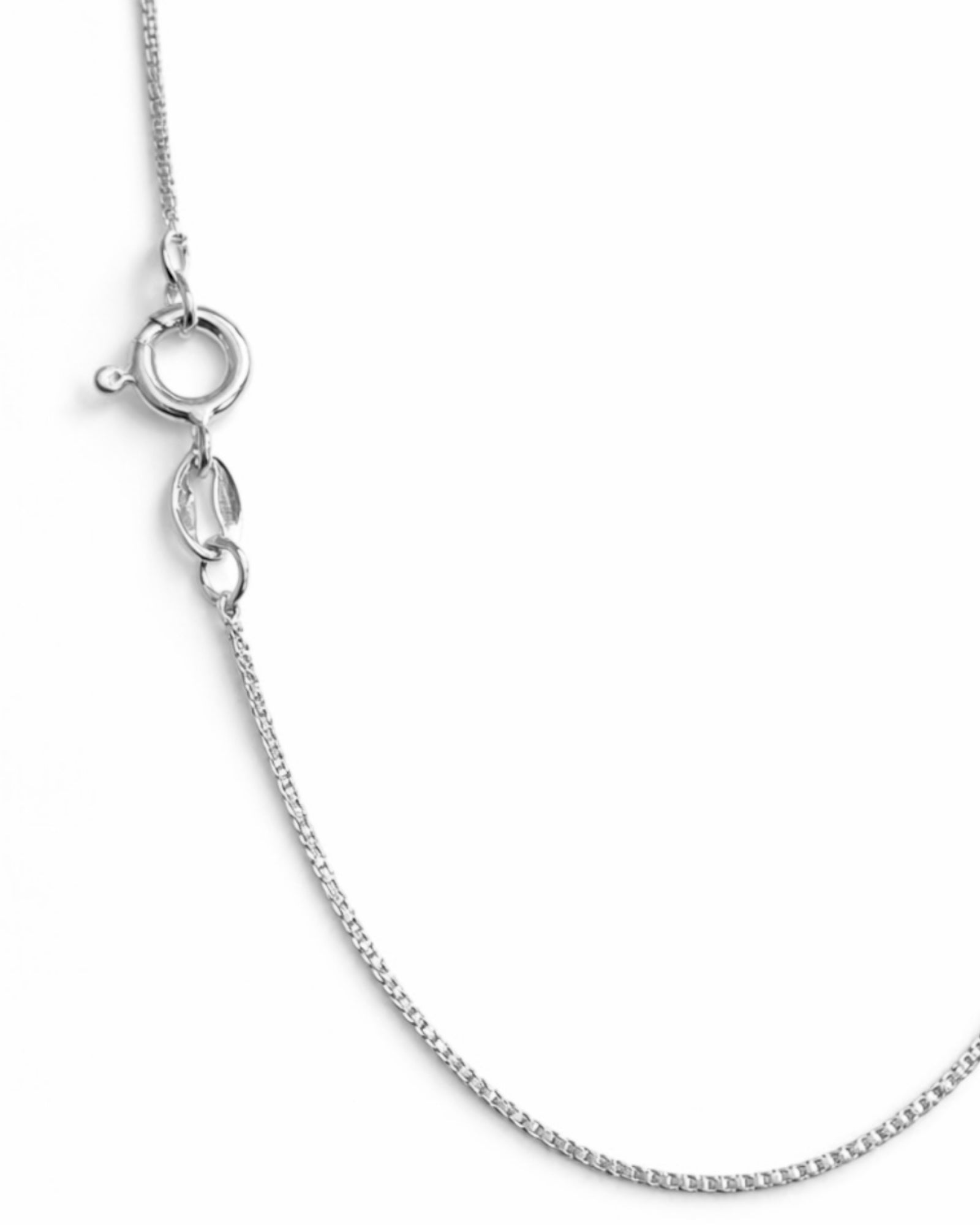 Colar Simples em Prata - 45cm