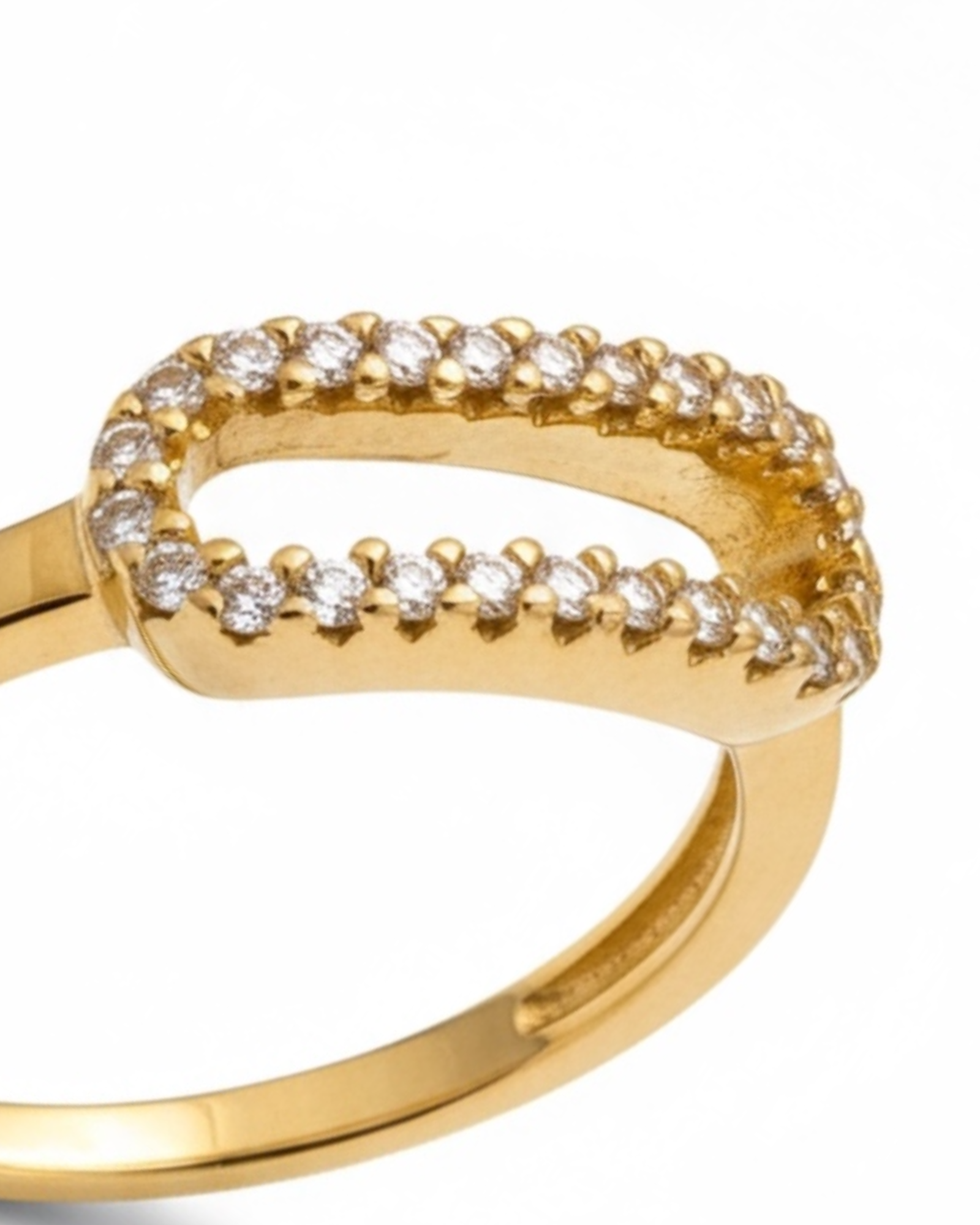 Open Ring in Gold-Plated Silver