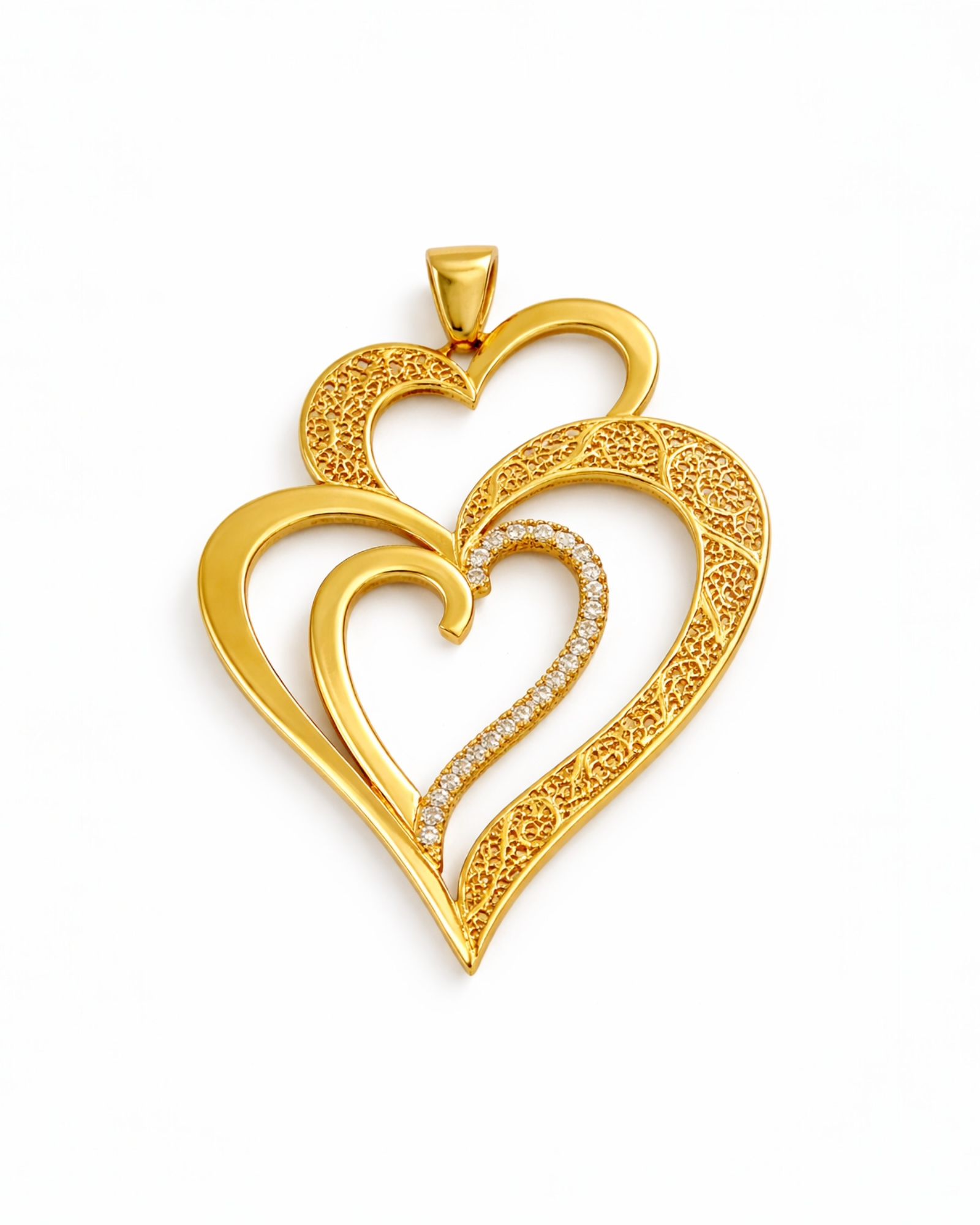 The Viana Heart Medal is Love in Gilded Silver.