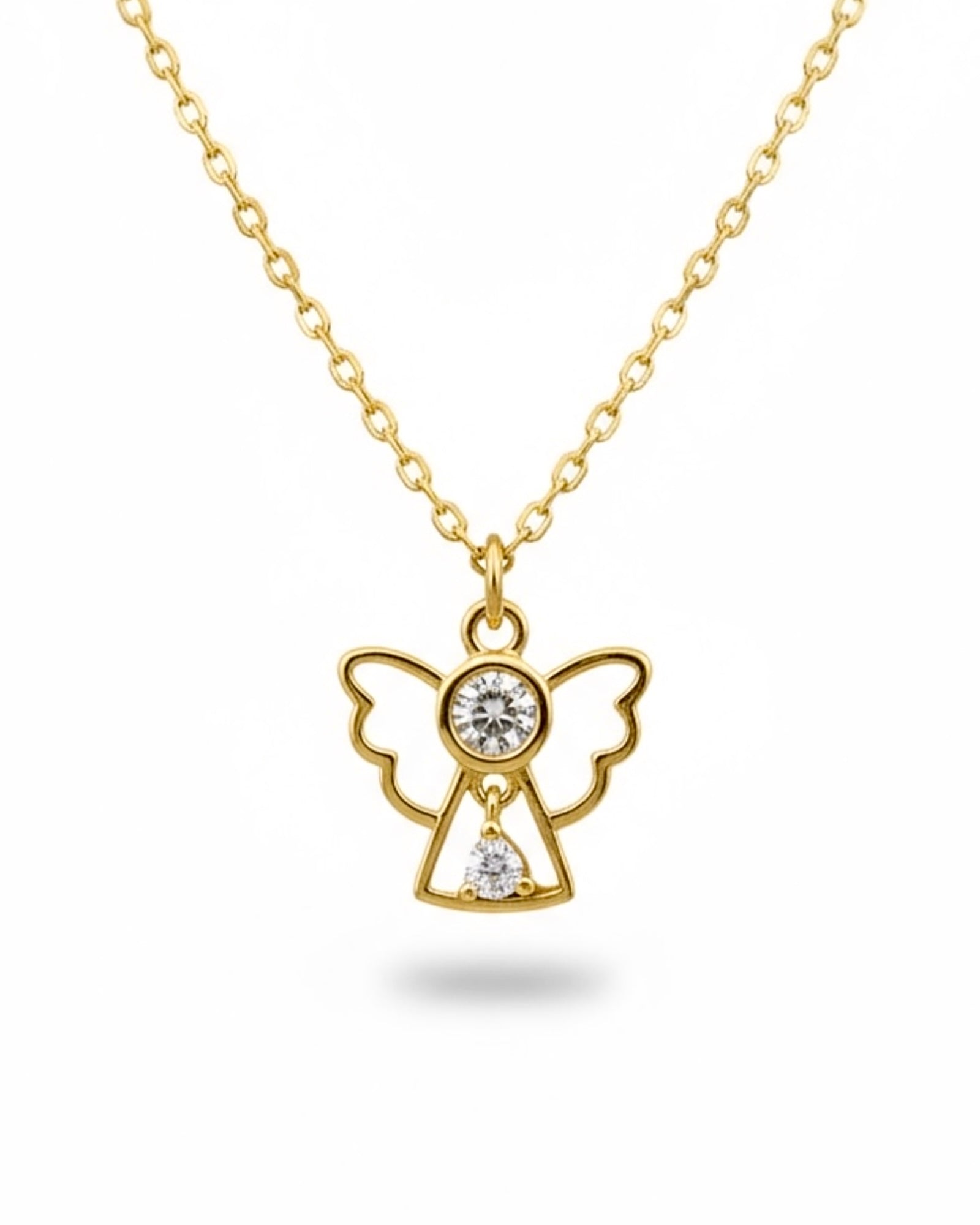 Angel Necklace in Gold Plated Silver