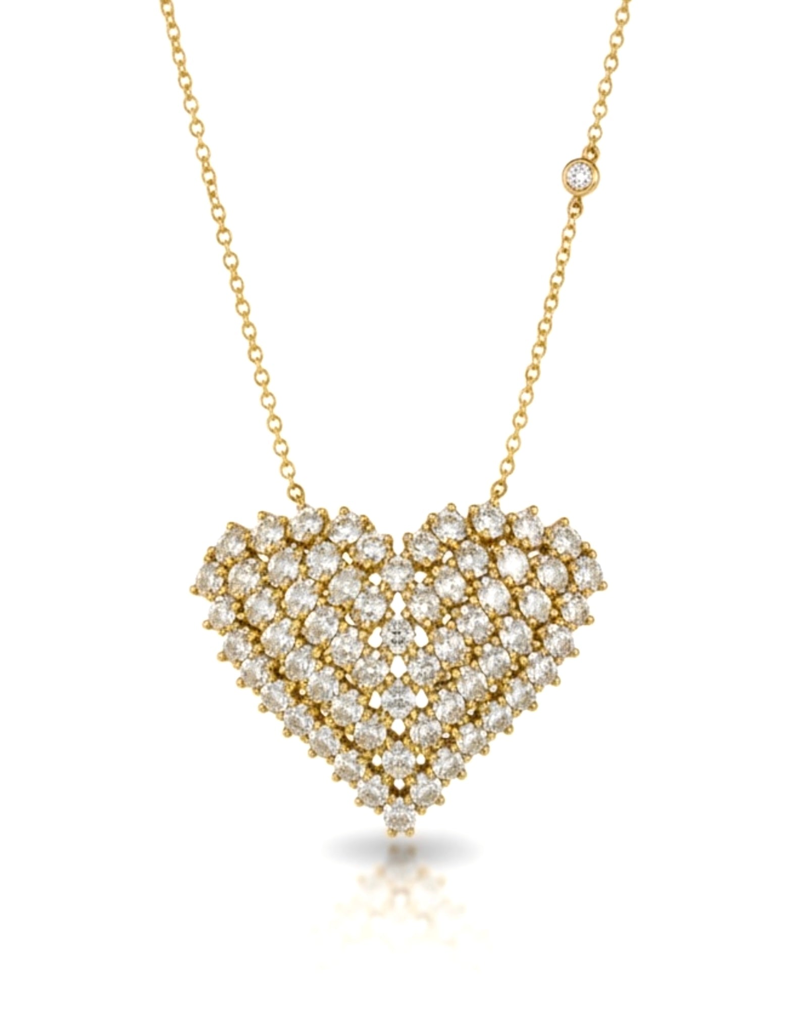 Heart Necklace in Gold-Plated Silver