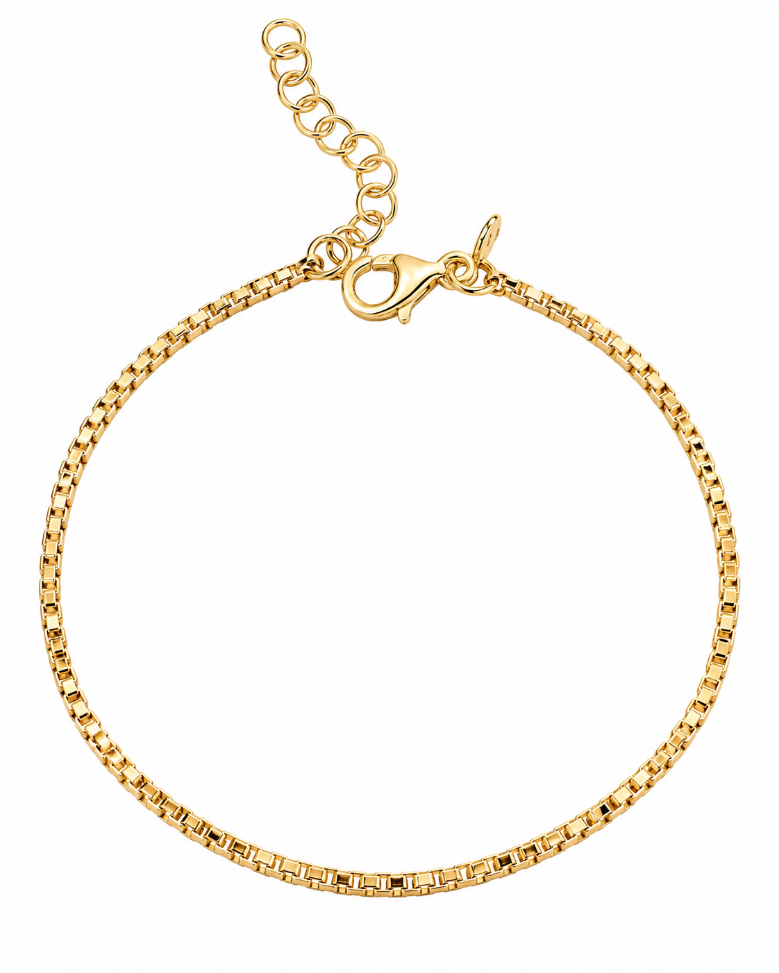 Pulseira Simples em Prata Dourada