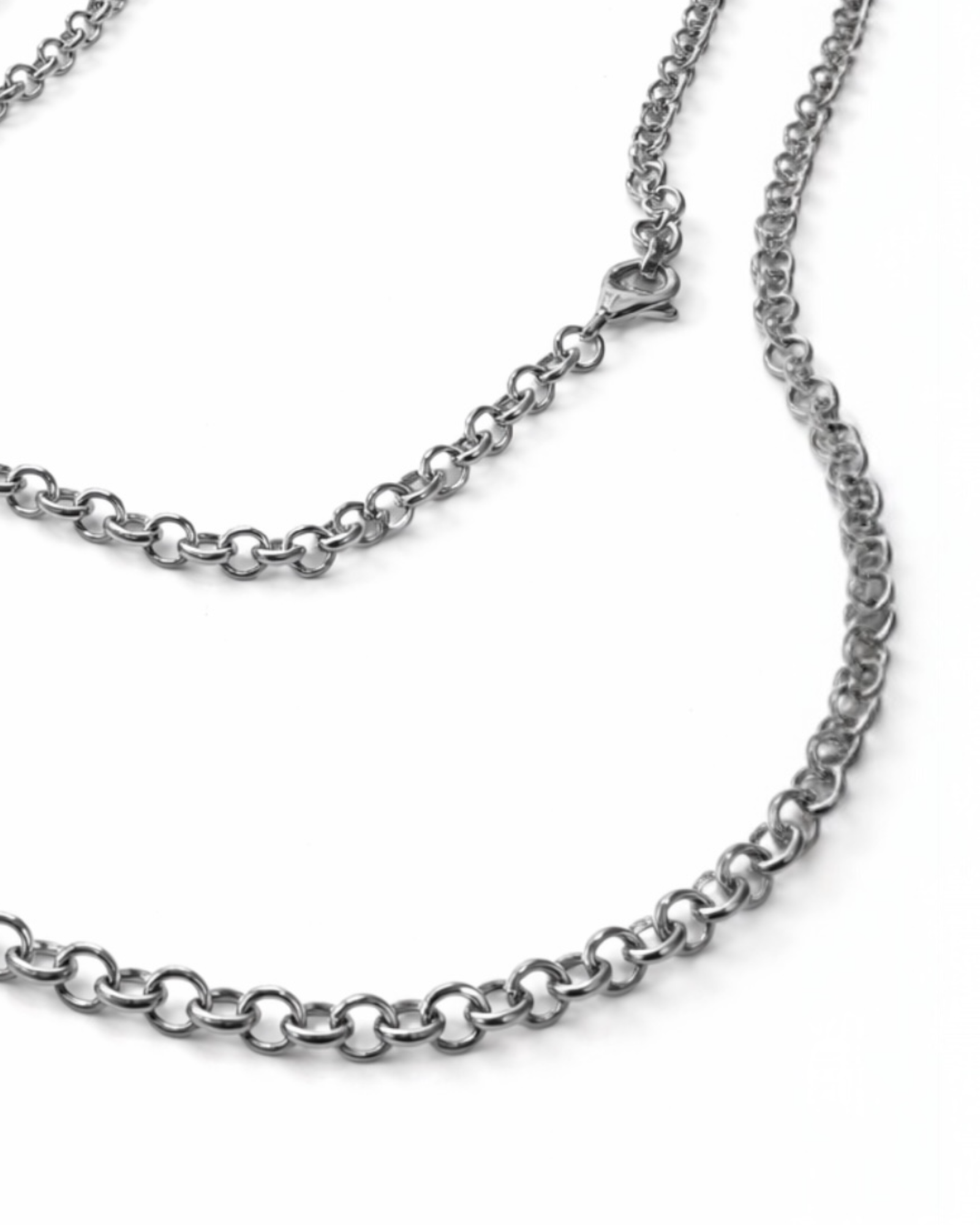 Colar Corrente em Prata - 73cm