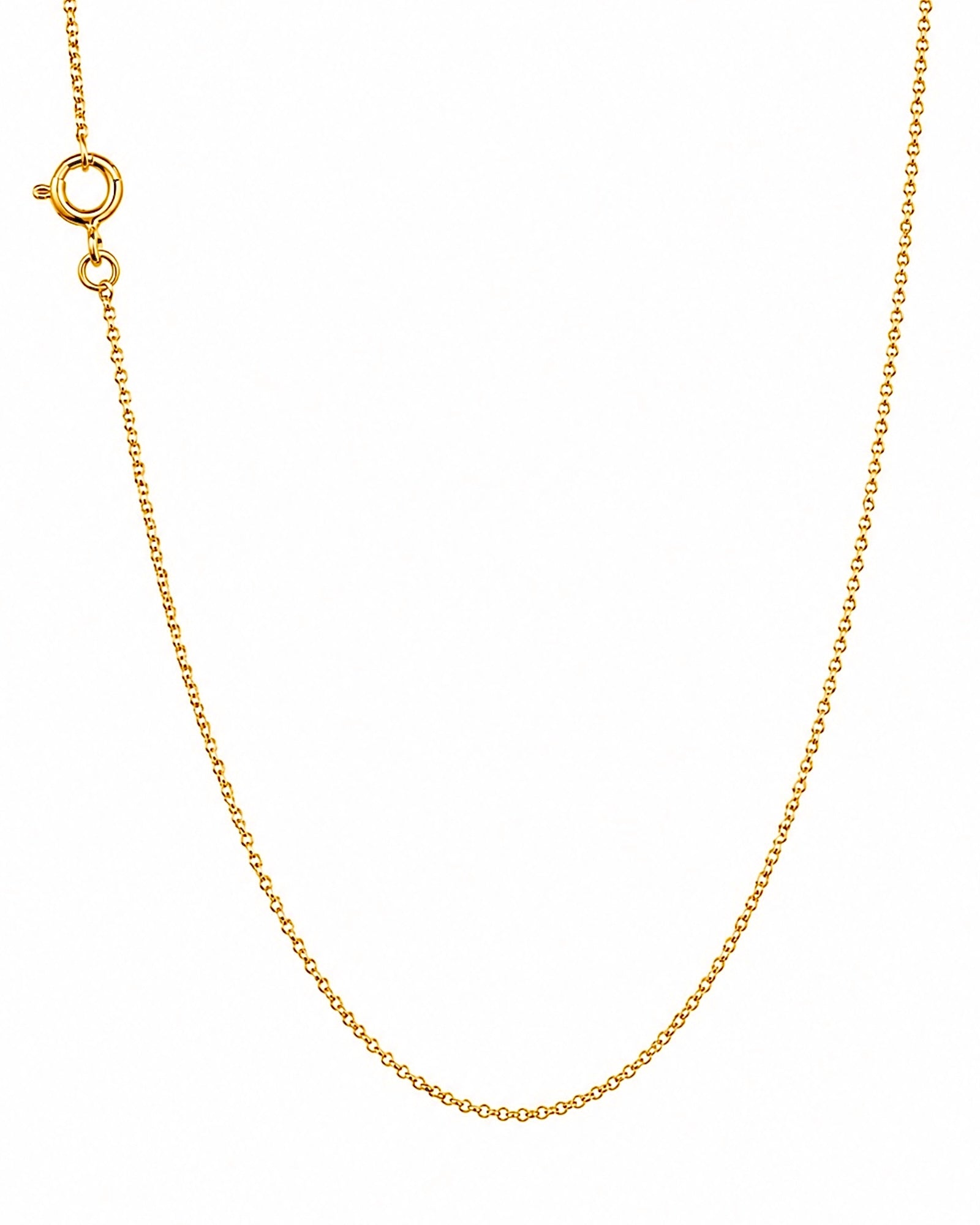 Colar Simples em Prata Dourada - 39cm