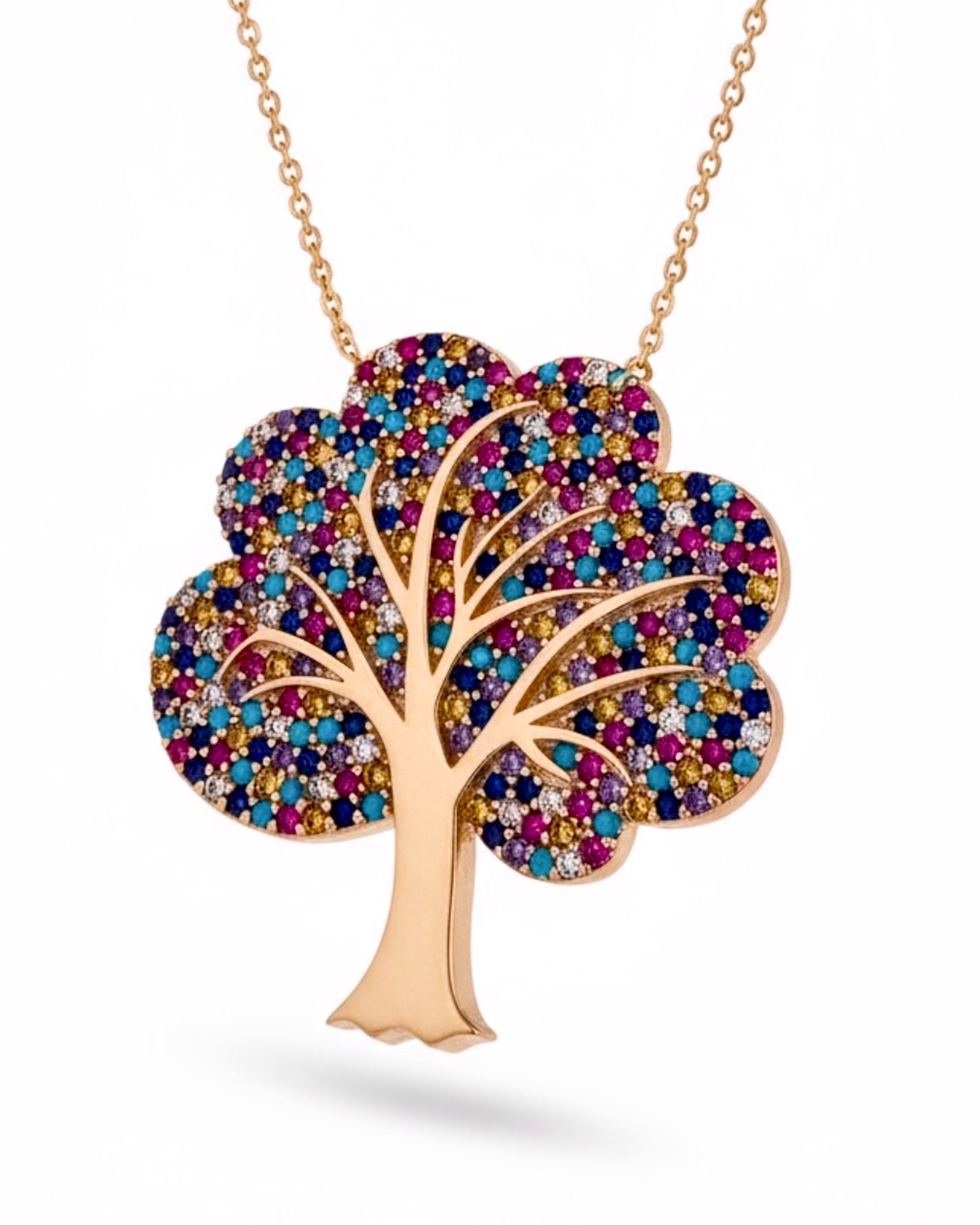 Colorful Tree of Life Necklace