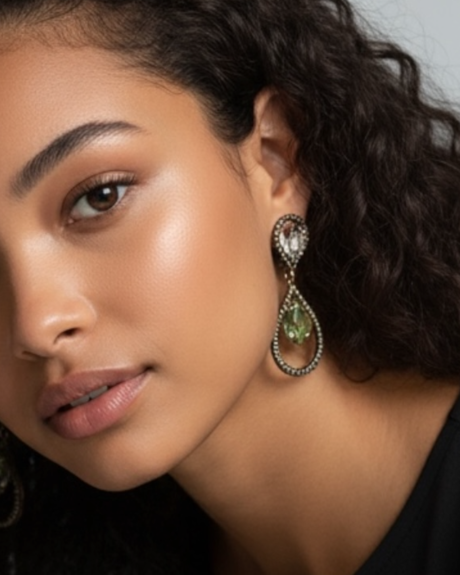 Brincos Gotas Verdes