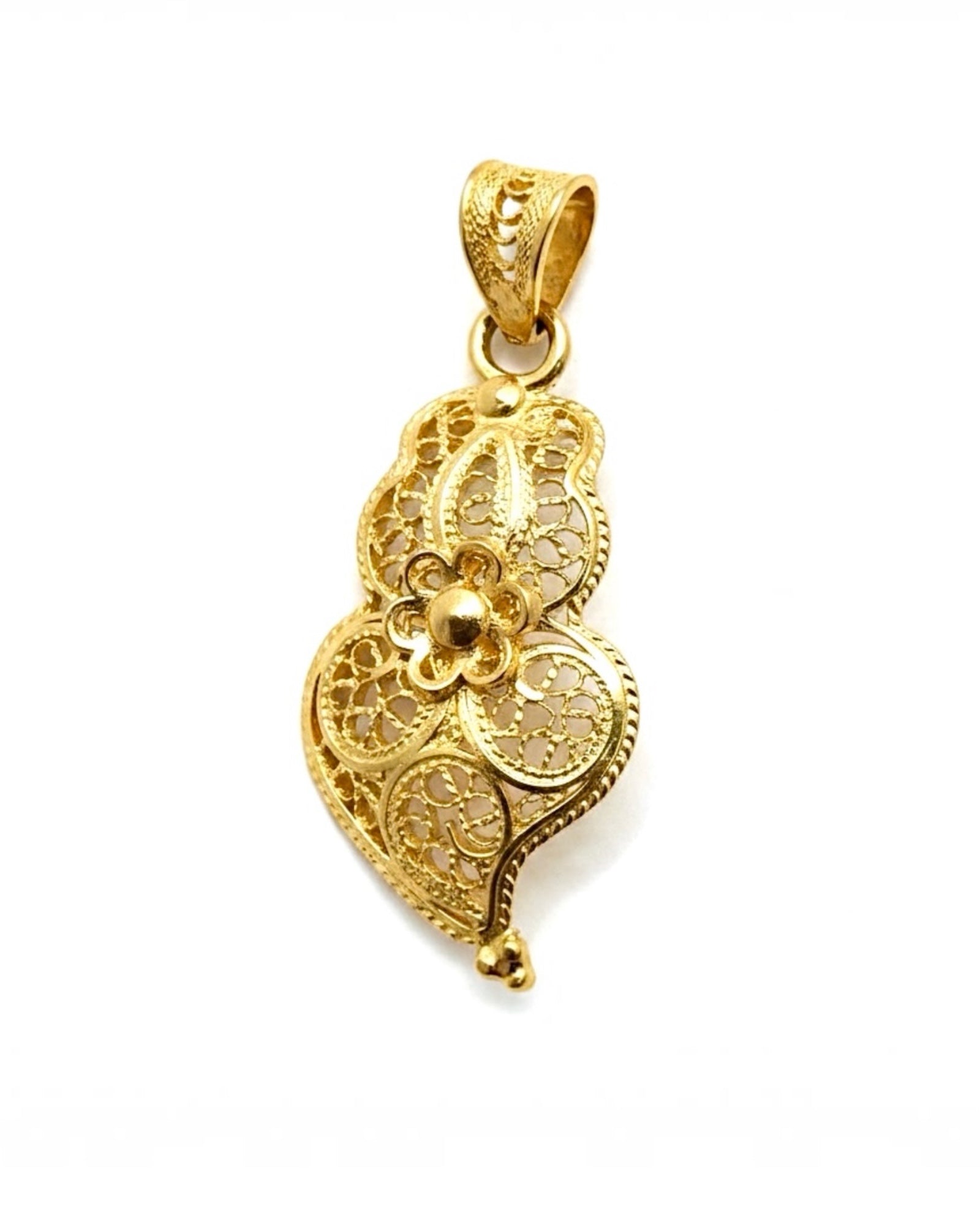 Medalha Coração de Viana em Ouro 19KL - 2.5cm