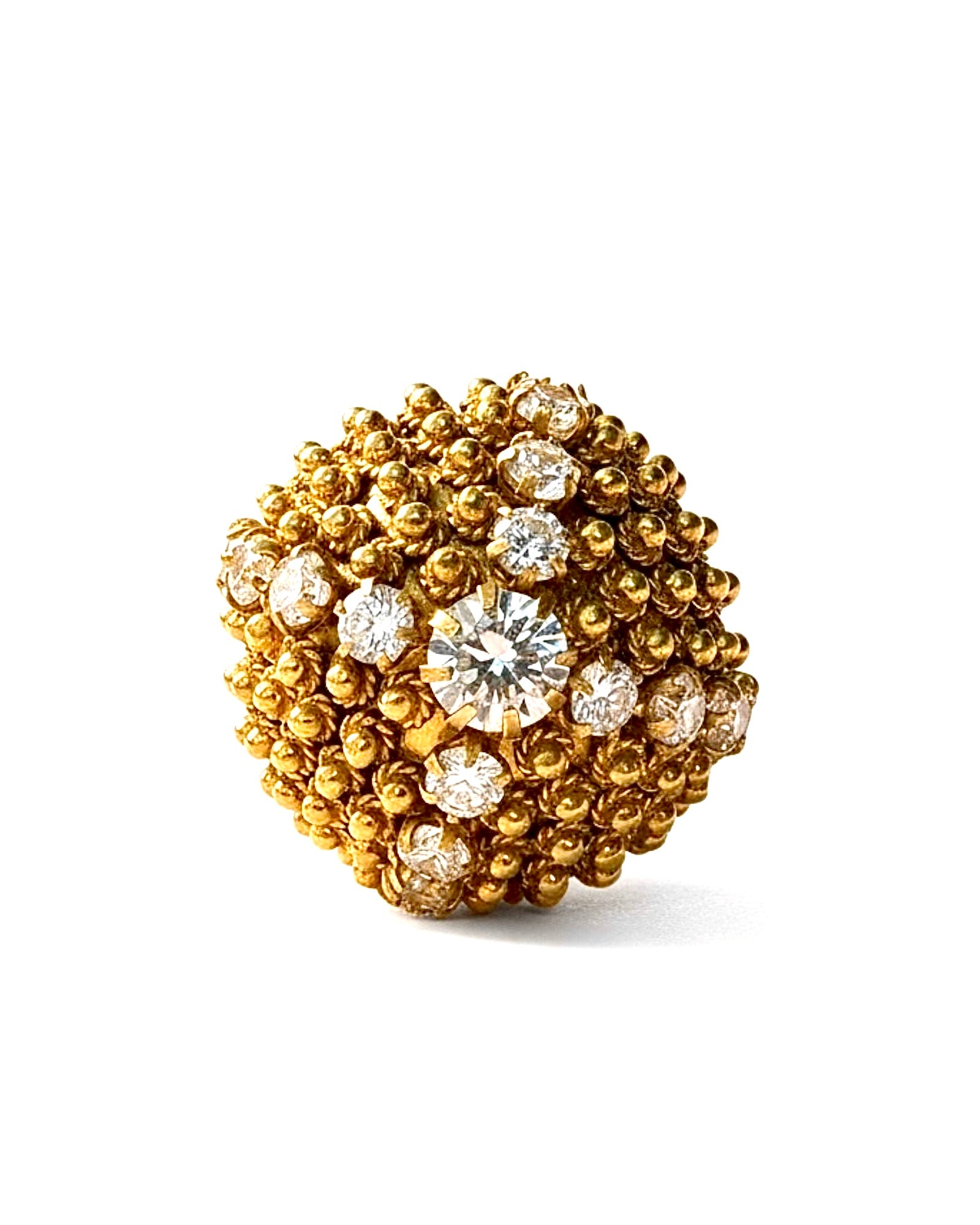 Filigree Ring in Gold-Plated Silver
