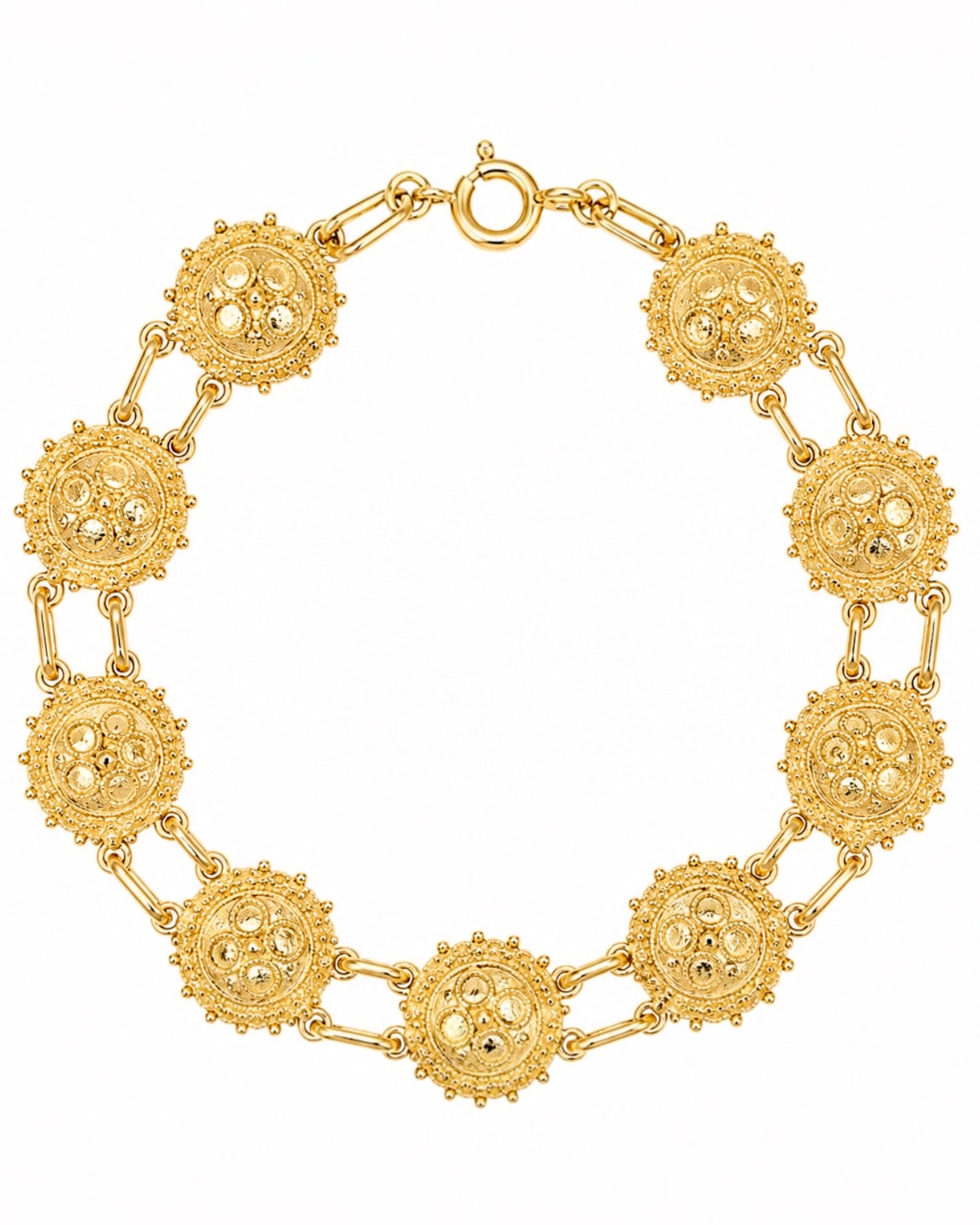 Viana Heart Bracelet in Gold-Plated Silver