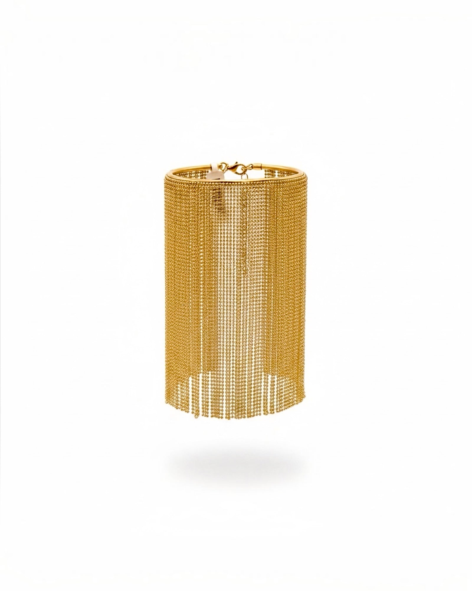 Pulseira Franjas em Prata Dourada