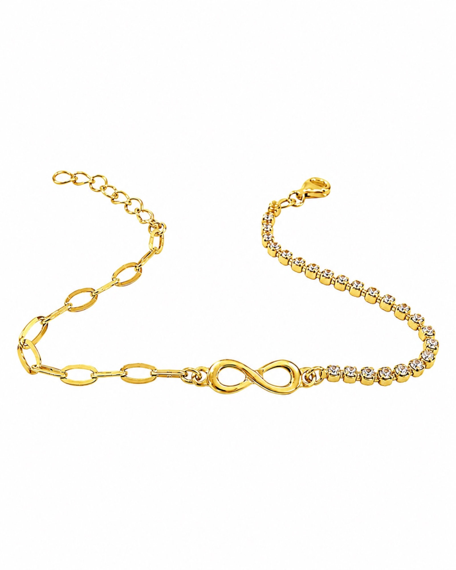 Infinity Bracelet in Gold-Plated Silver