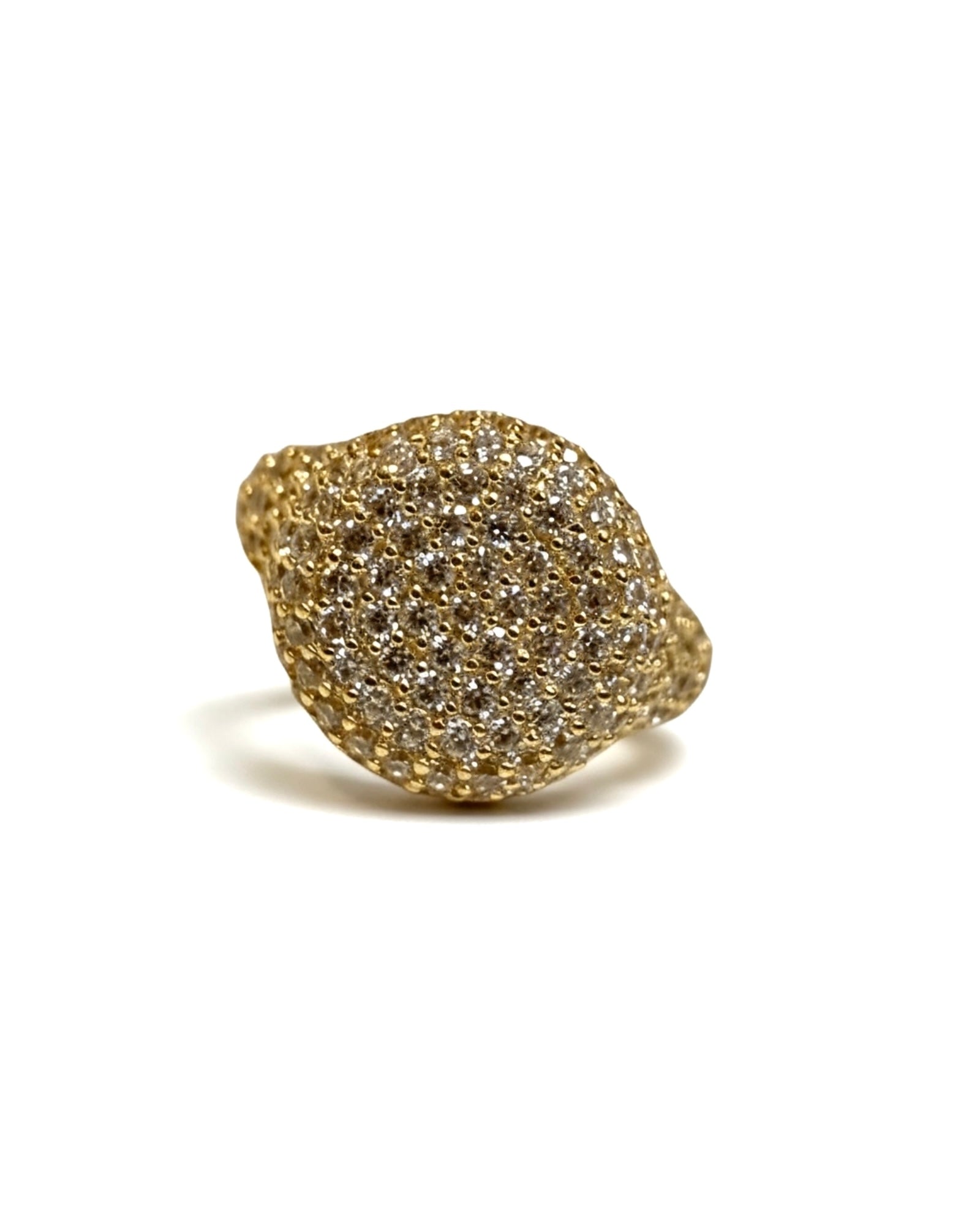 Pinky Ring in Gold-Plated Silver