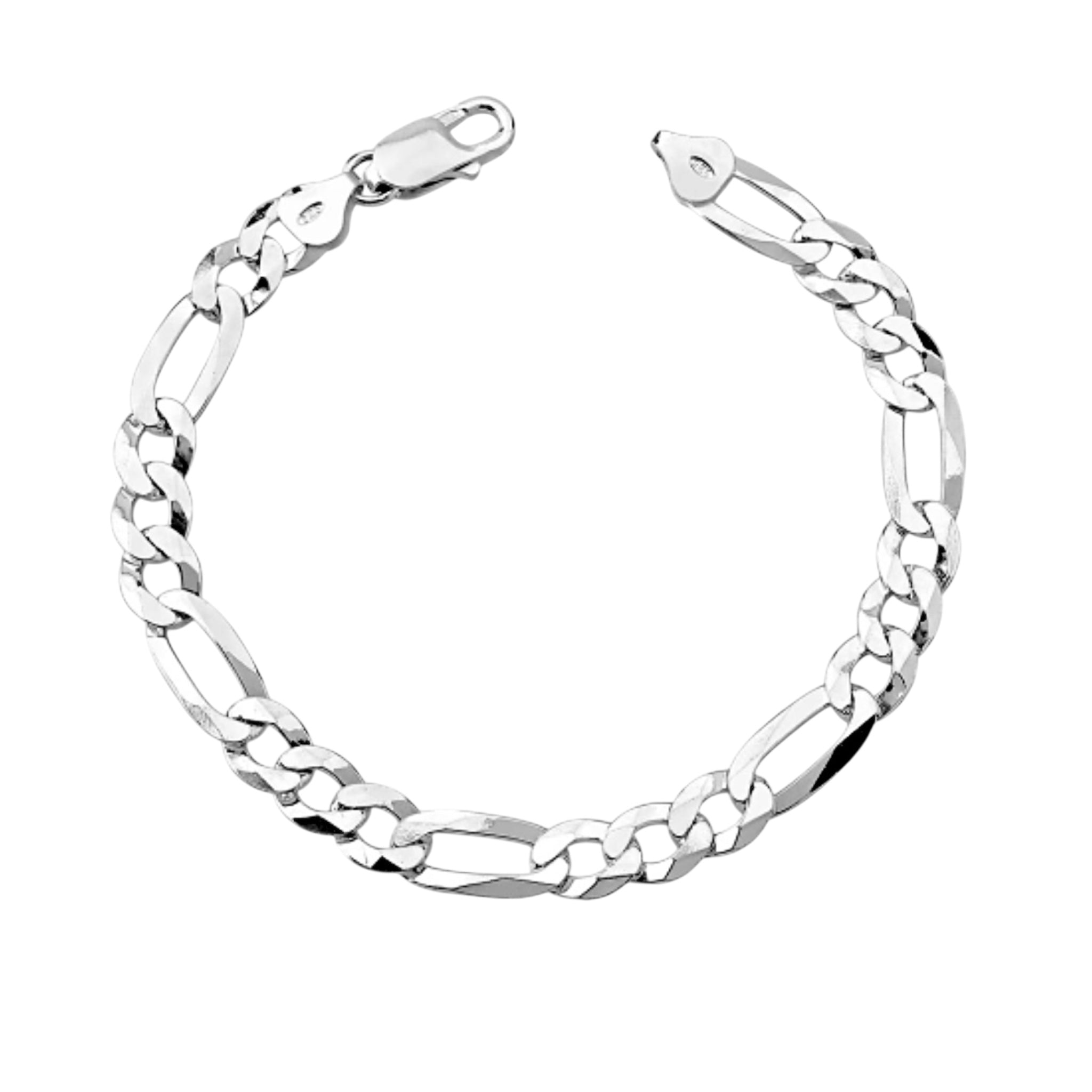 Pulseira Masculina em Prata com malha Groumet