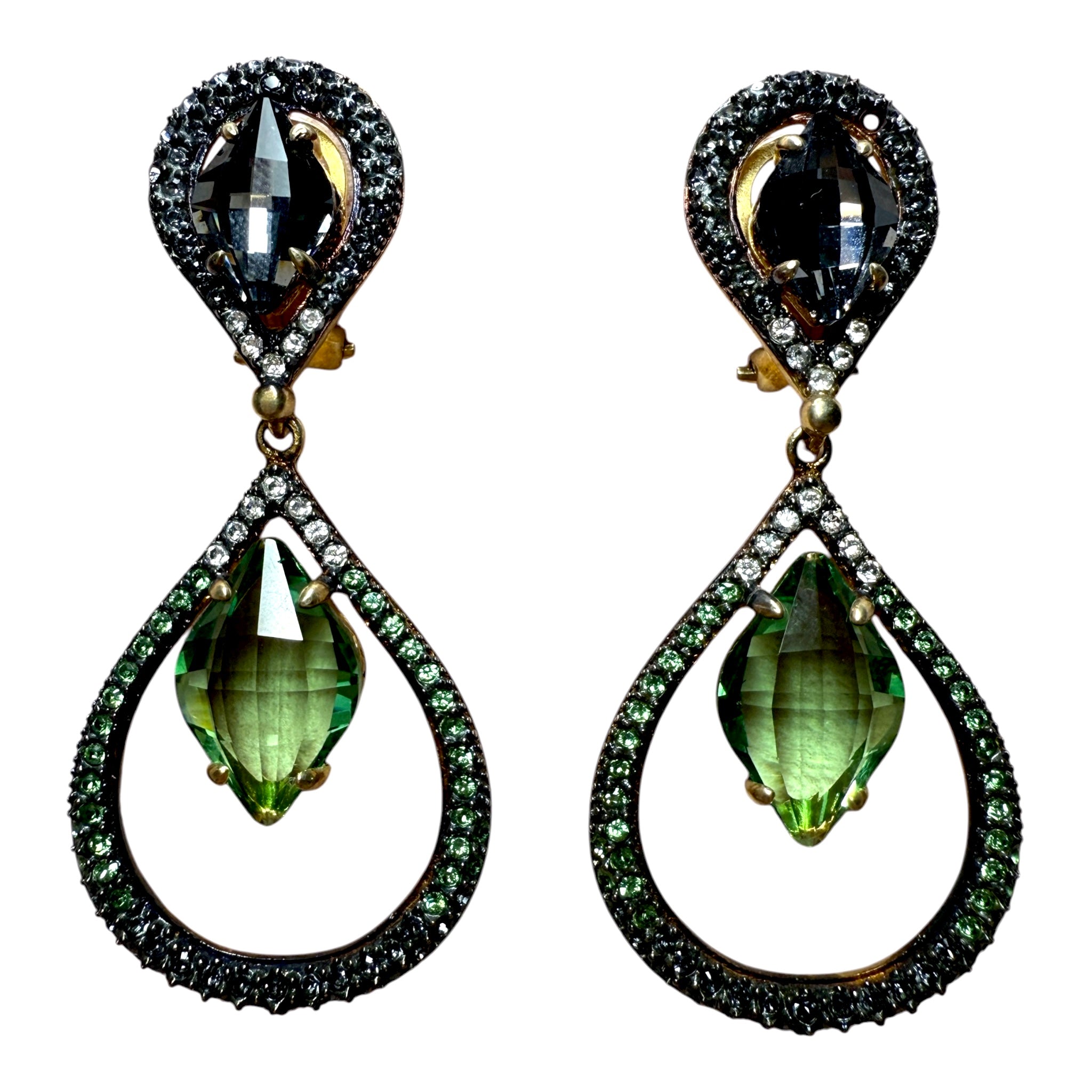 Brincos Gotas Verdes