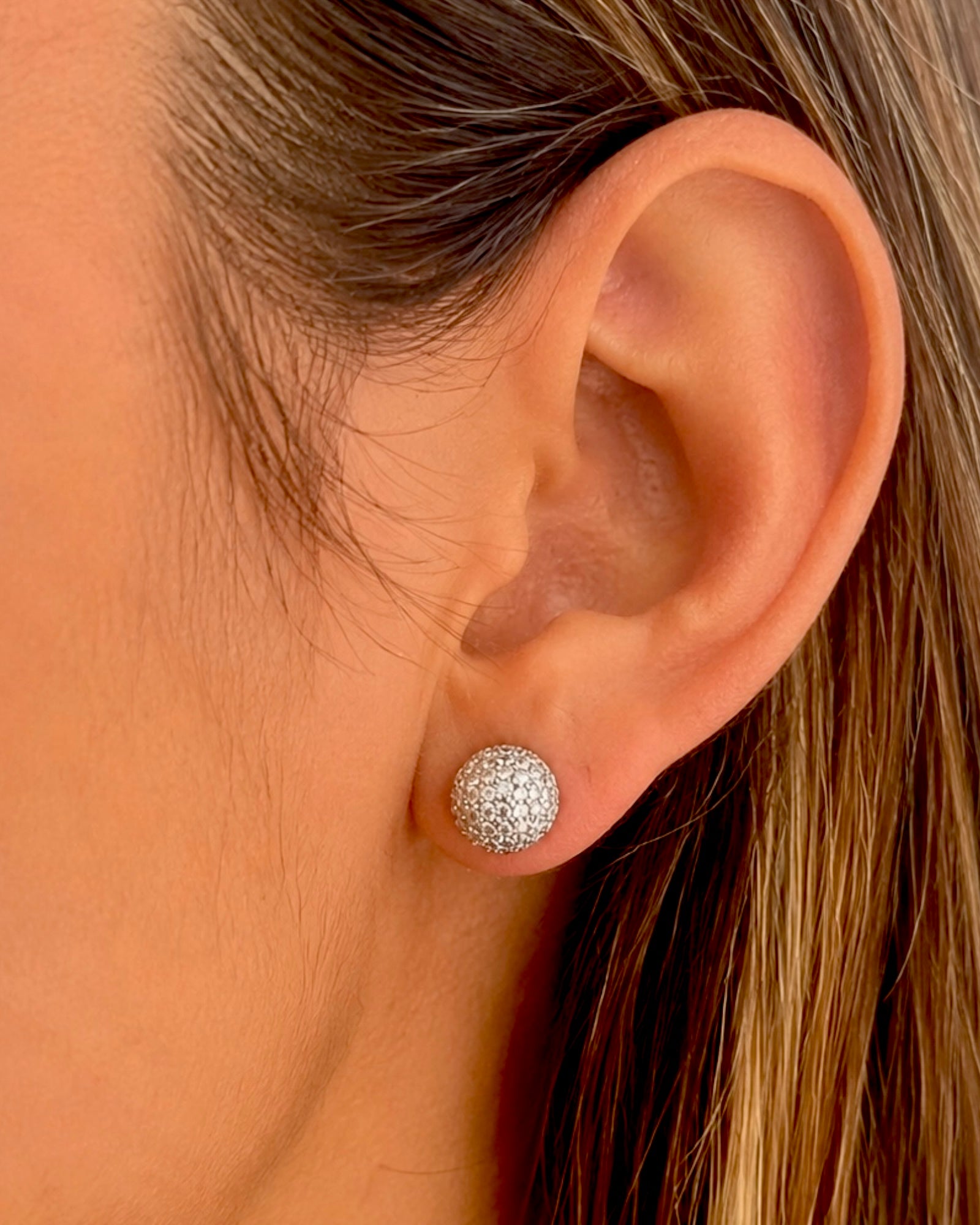 Sparkling Silver Earrings