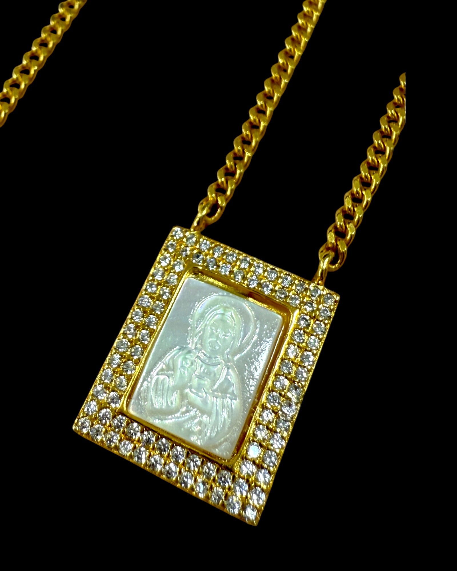 God Guide You Silver Scapular - Men